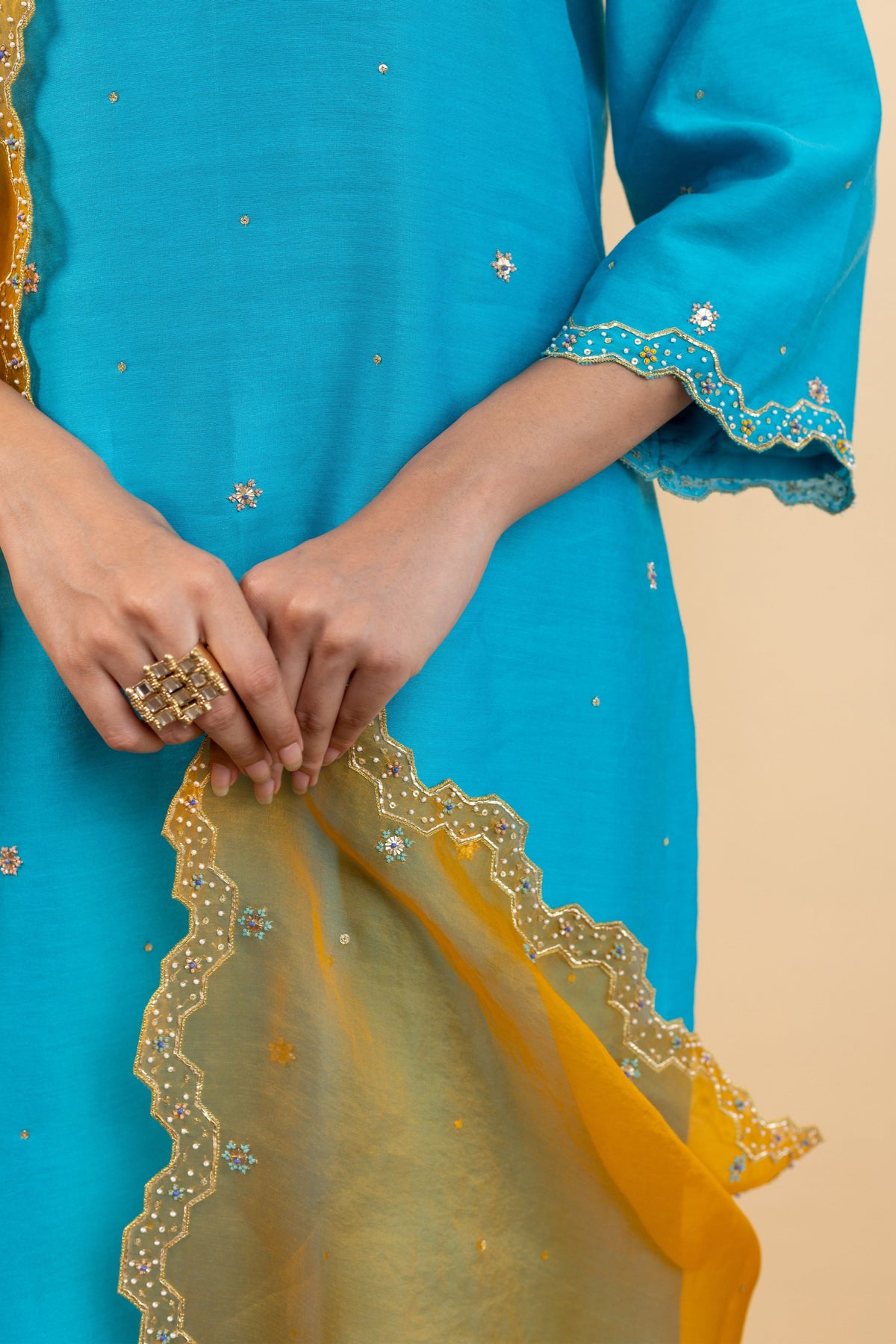 Blue Isla Kurta Set