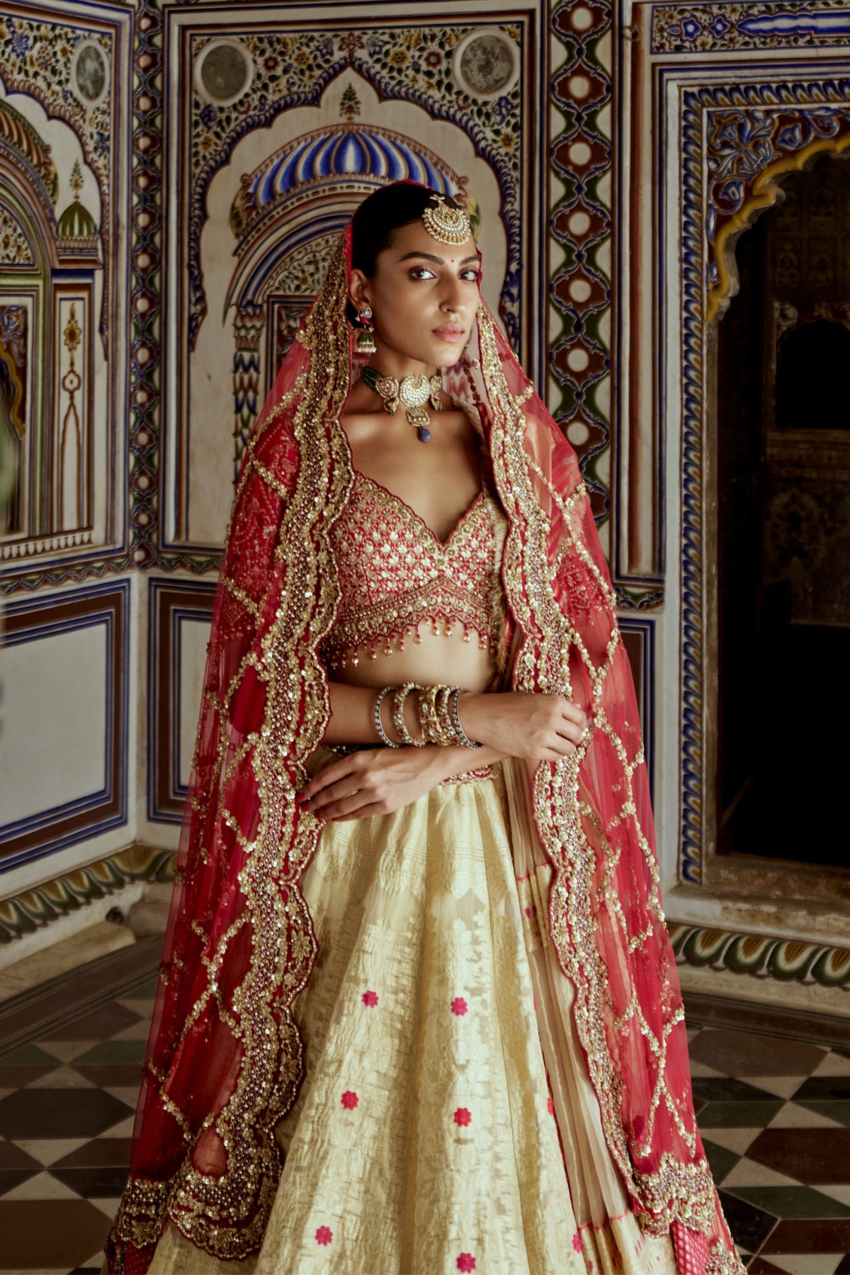 Golden Lehenga Choli Set