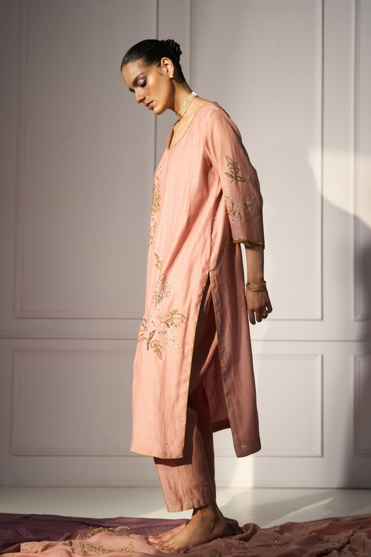 Pink Balori Kurta