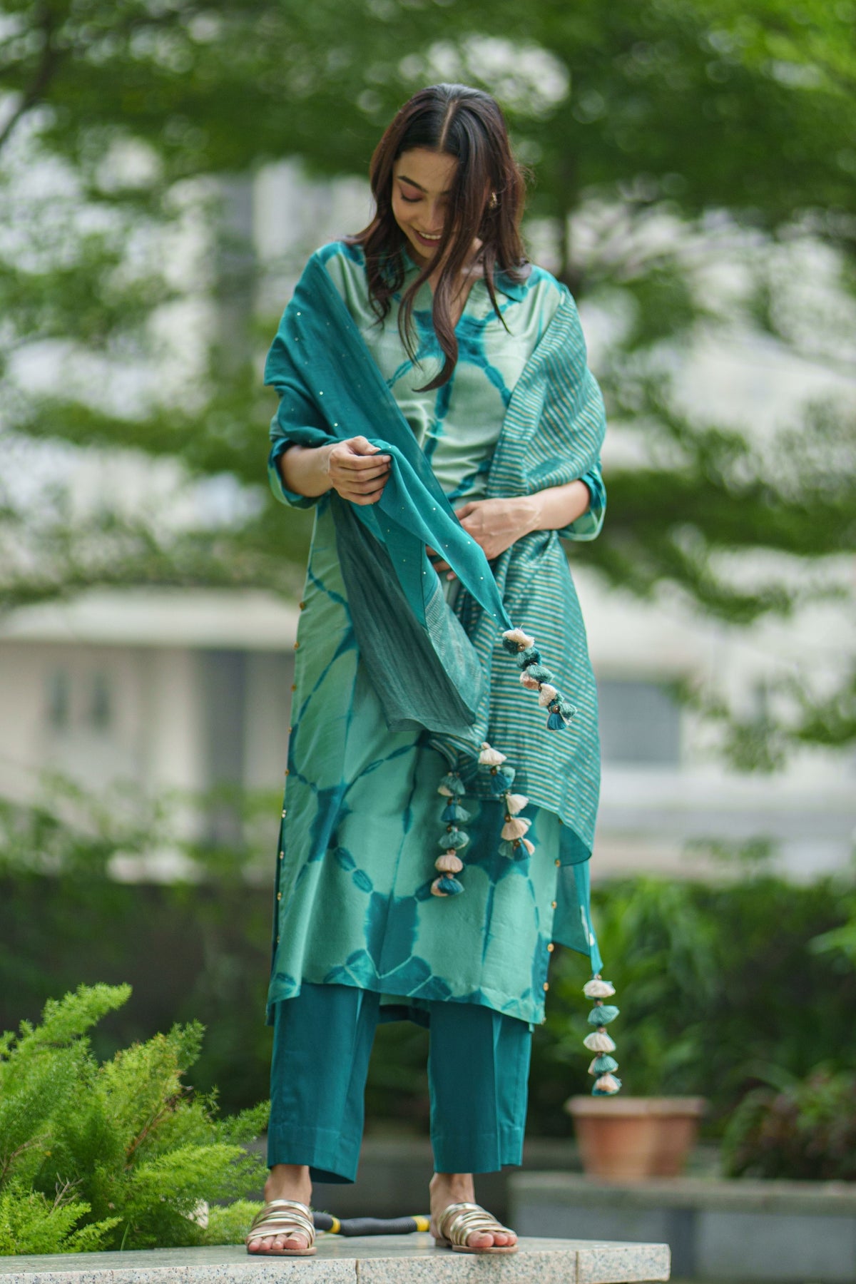 Clara Emerald Kurta With Pants