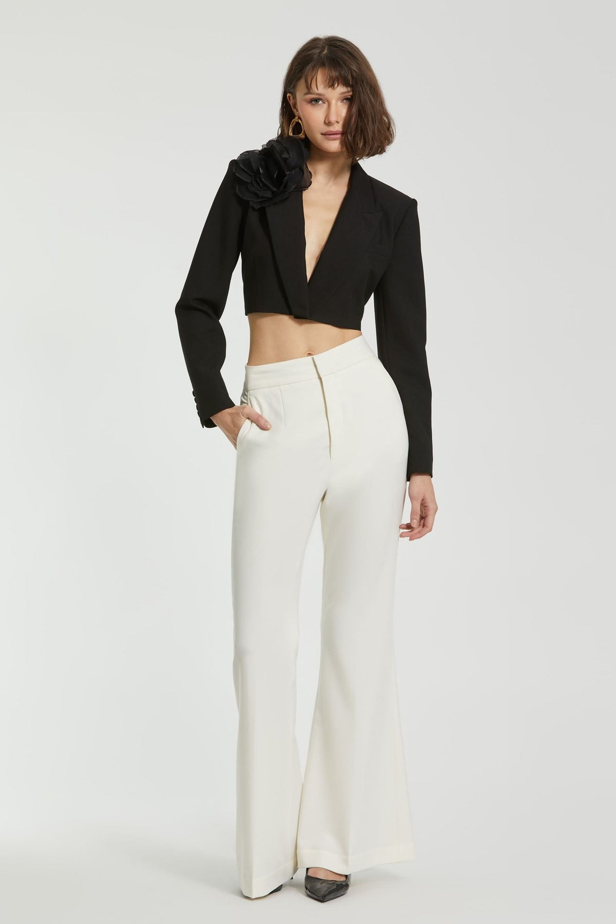 Classic Crepe Flared Pant