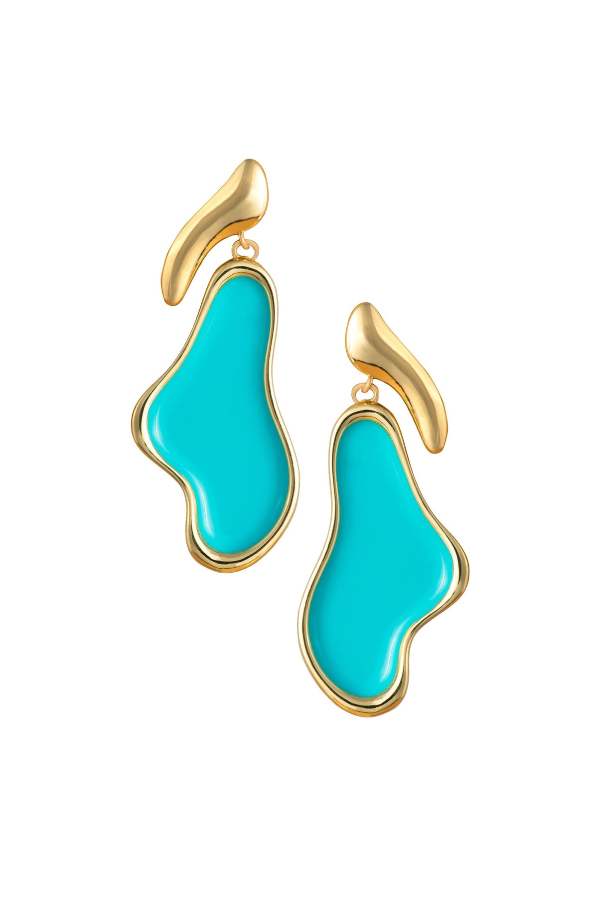 Saint Topez Aqua Earrings