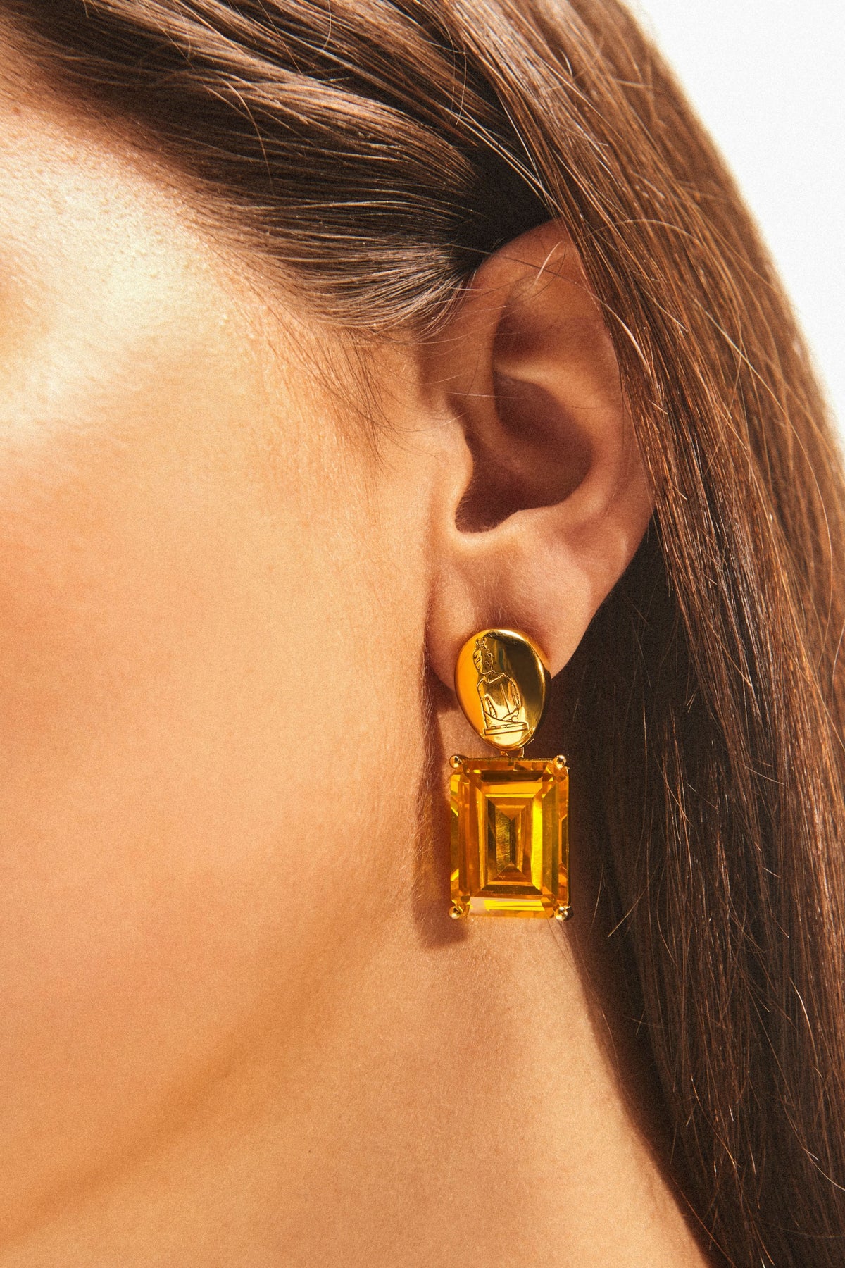 Yellow Zementine Essential Earrings