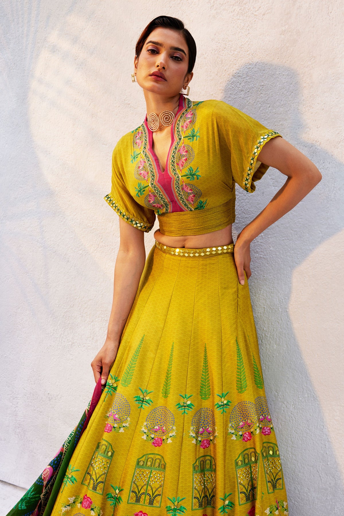 Citrin Yellow Lehenga Set