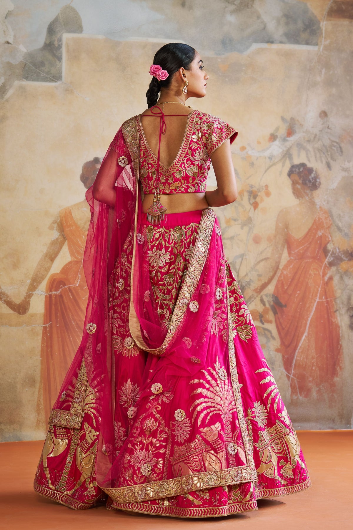 Fuschia Pink Lehenga Set