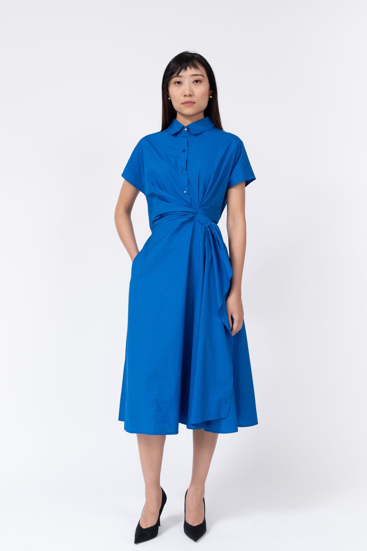 Wrap Dress In Electric Blue