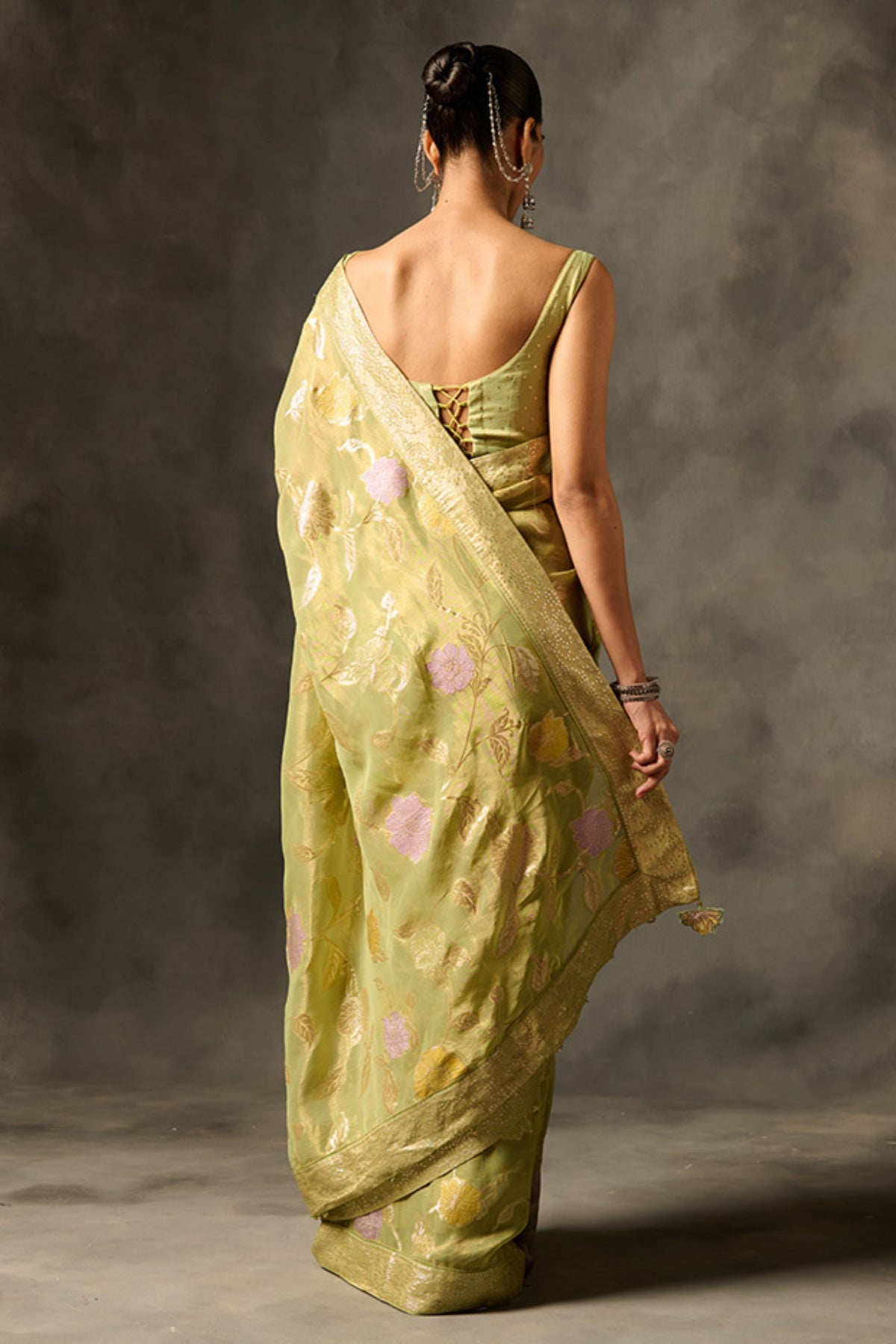 Green Palki Saree