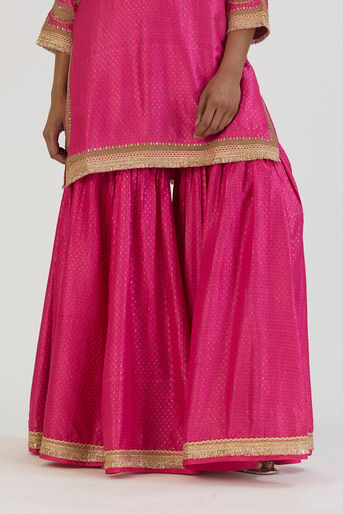 Fuschia Aza Kurta and Sharara