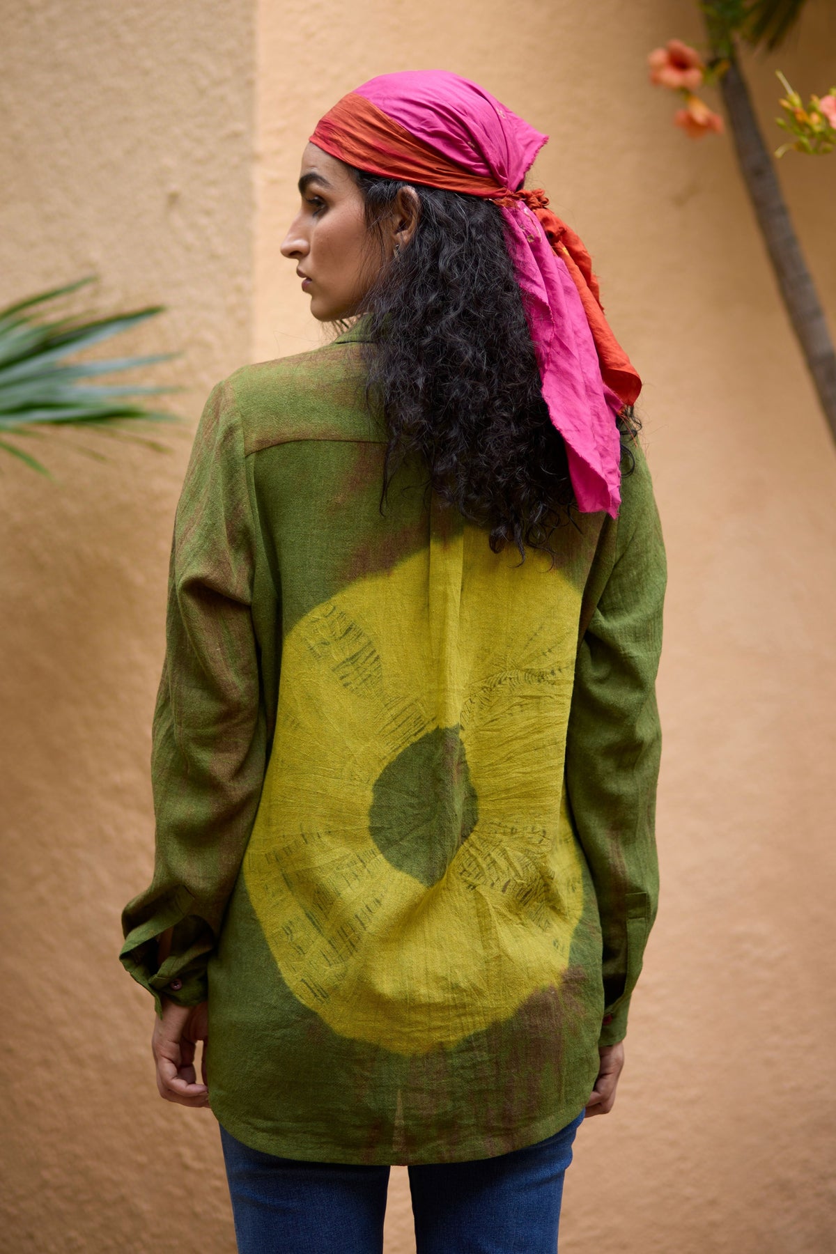 Green Bandhni Shirt