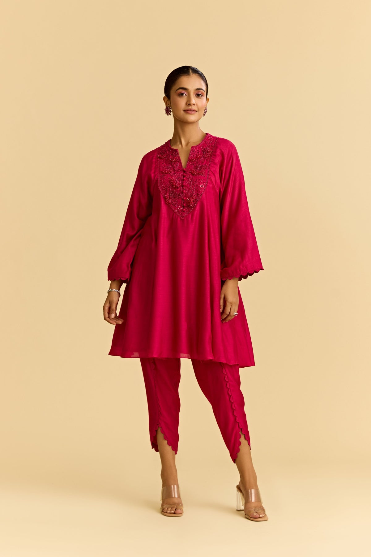 Deep Fuschia Kurta Set