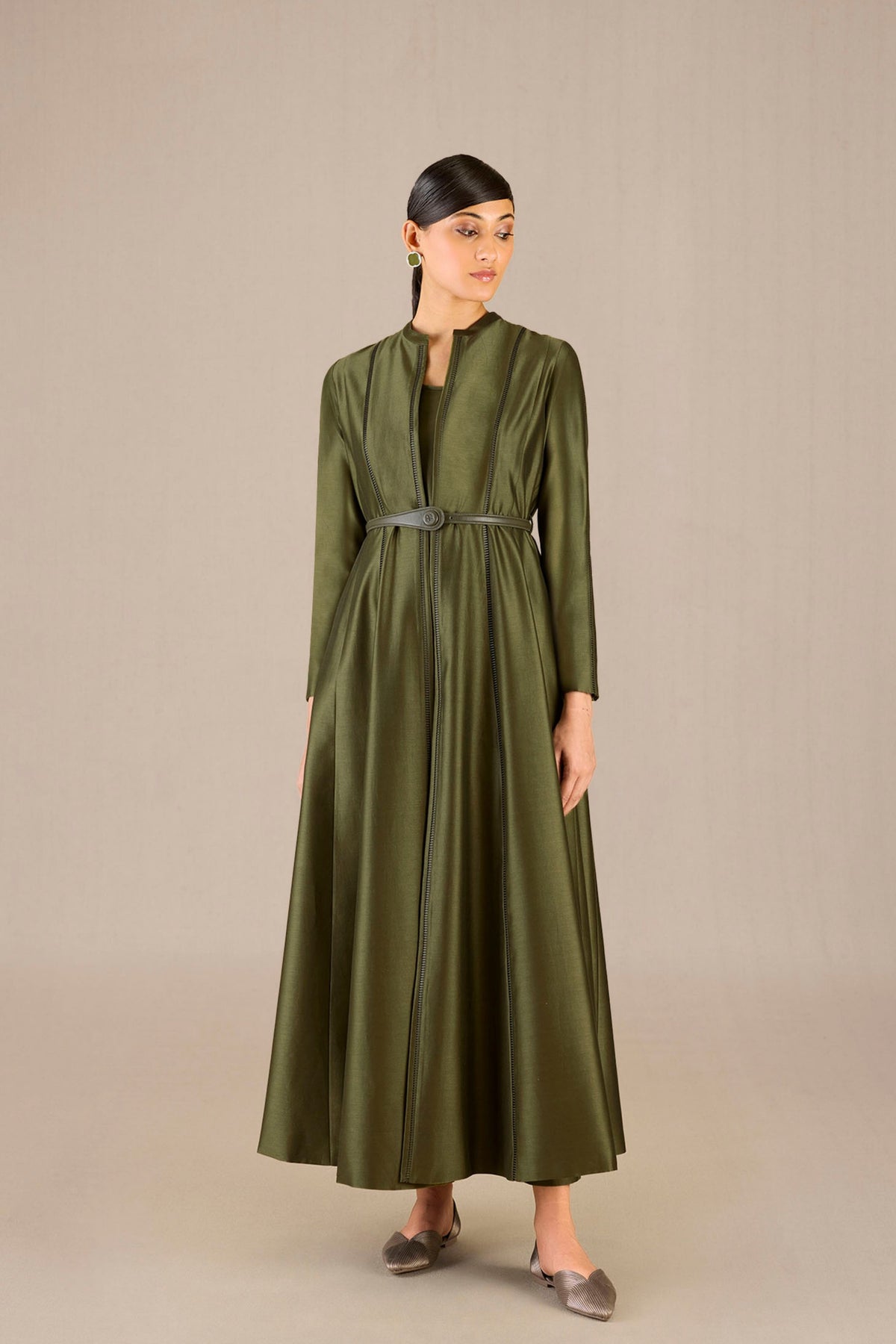 Rumeha Olive Abaya Set