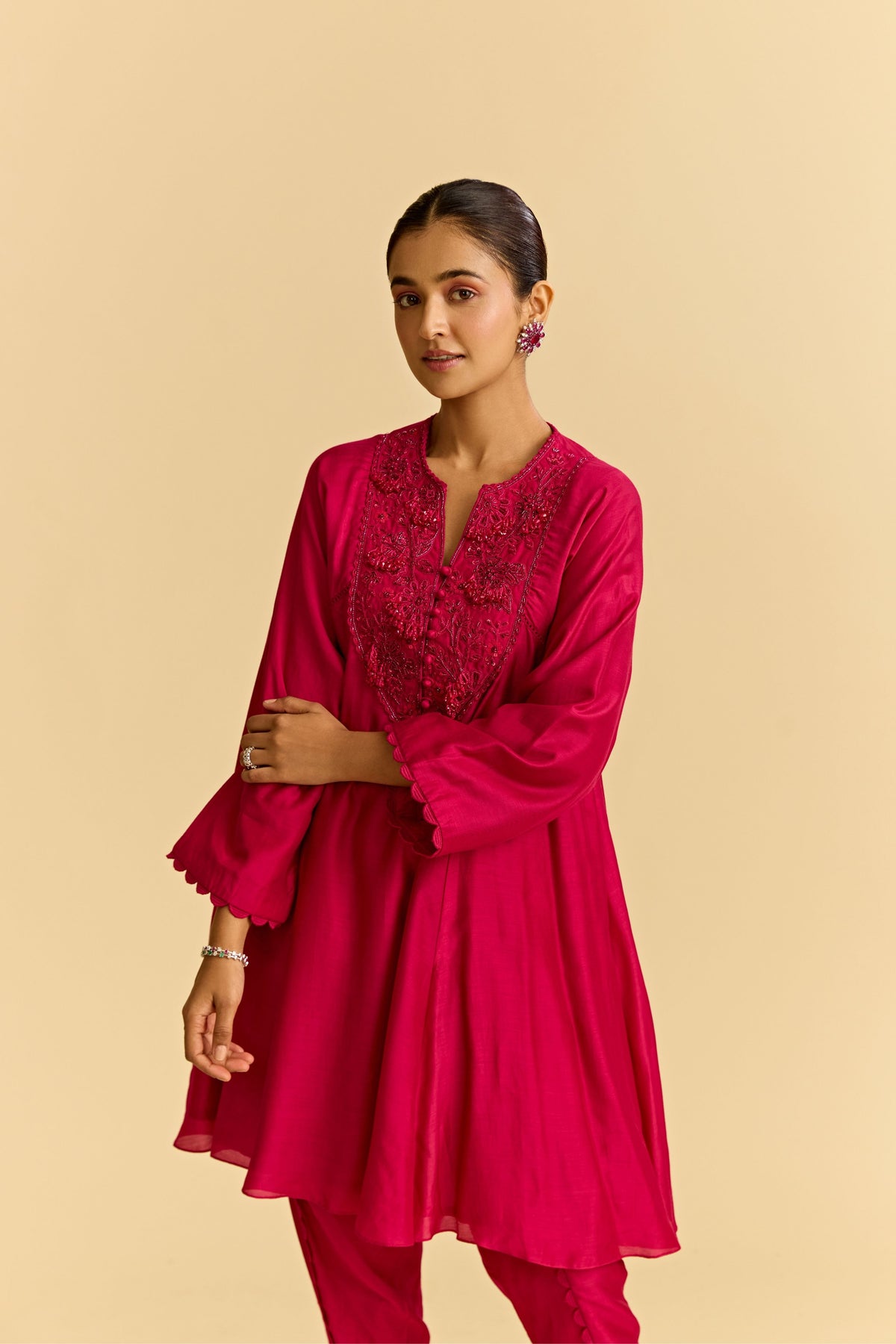 Deep Fuschia Kurta Set