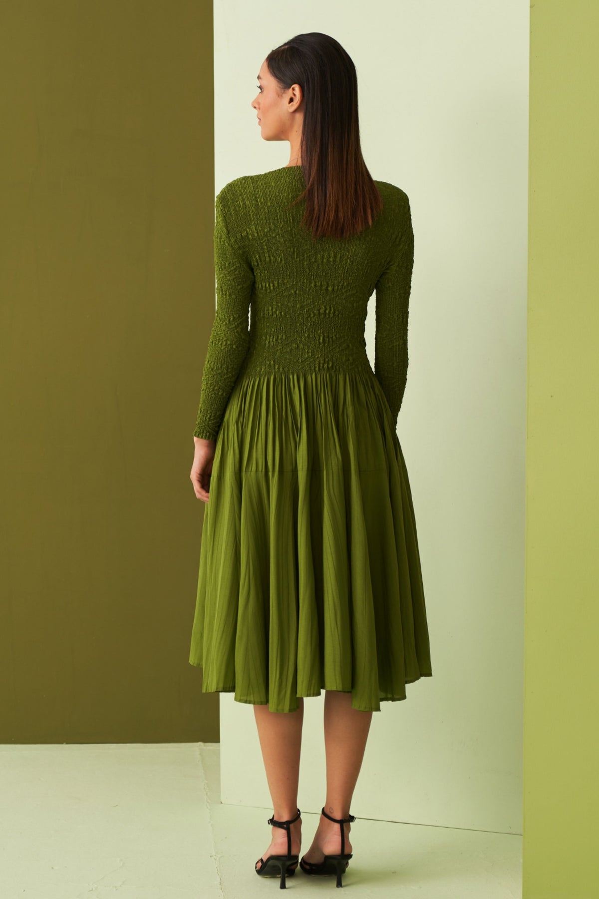 Lime Green Minsk Dress