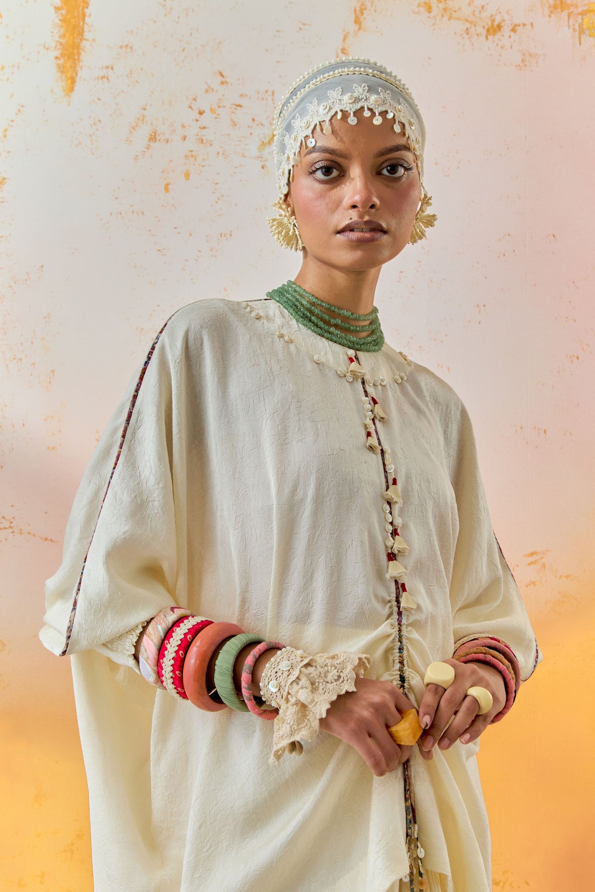 Mogra Kuru Trapeze Kurta Set