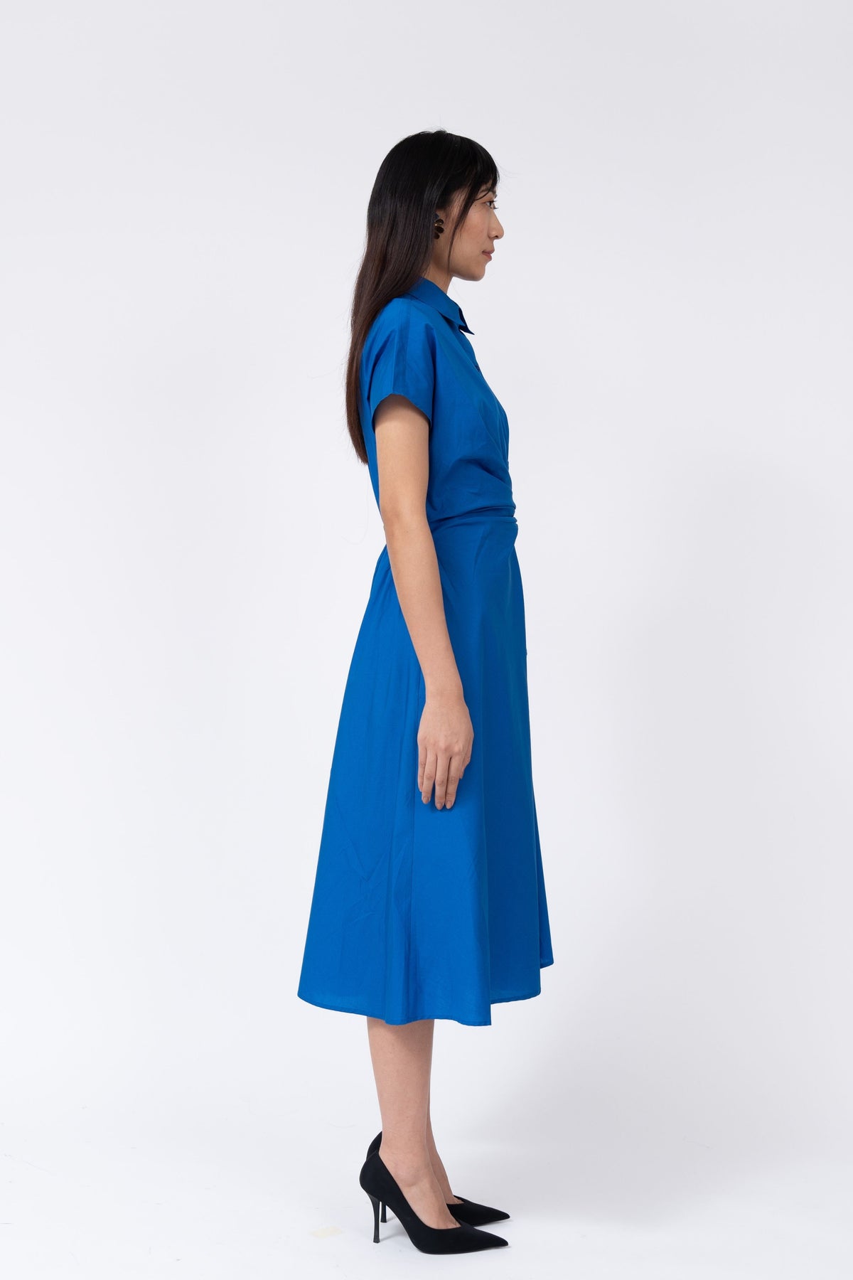 Wrap Dress In Electric Blue