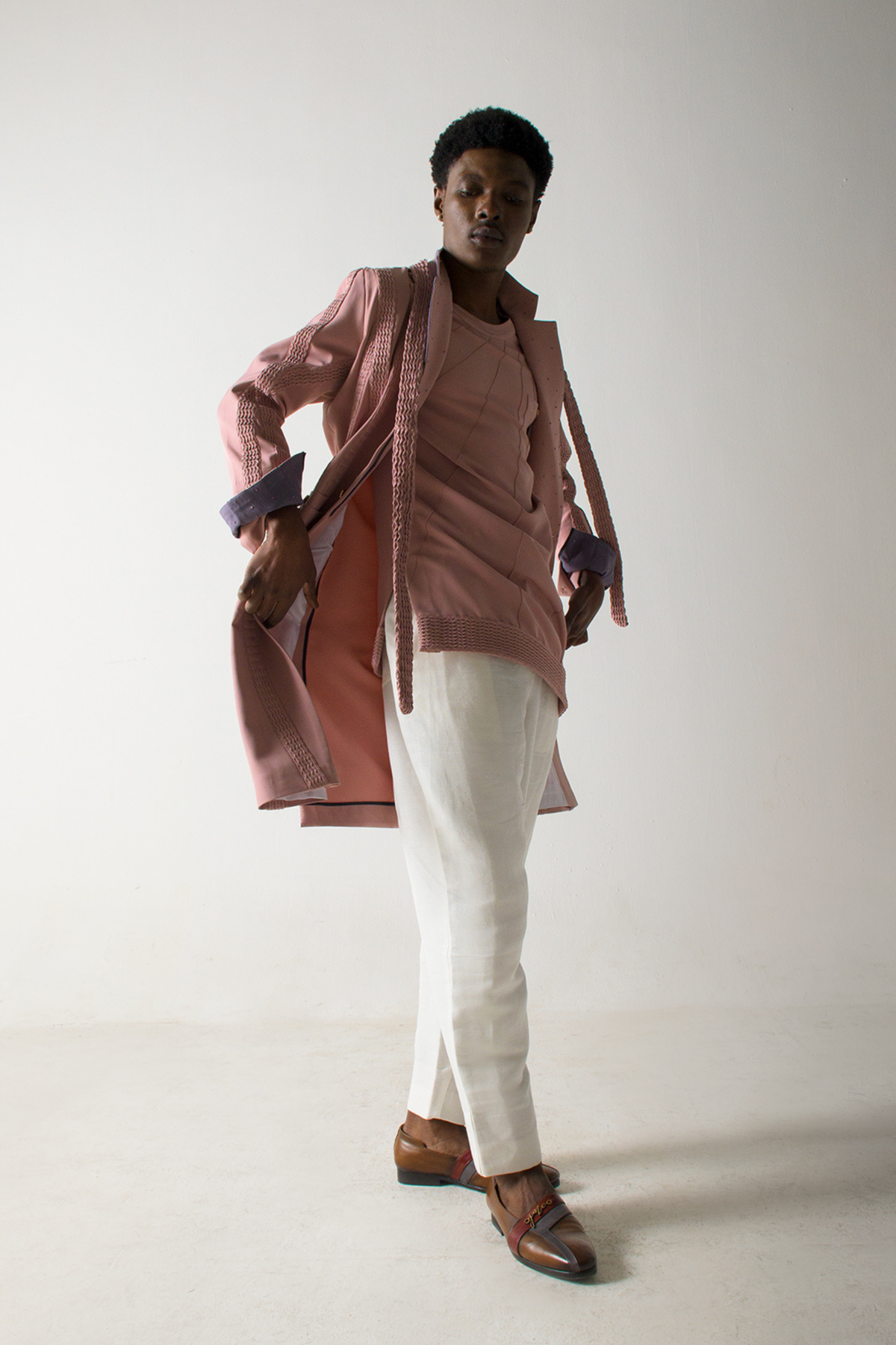 Pink Overcoat Set