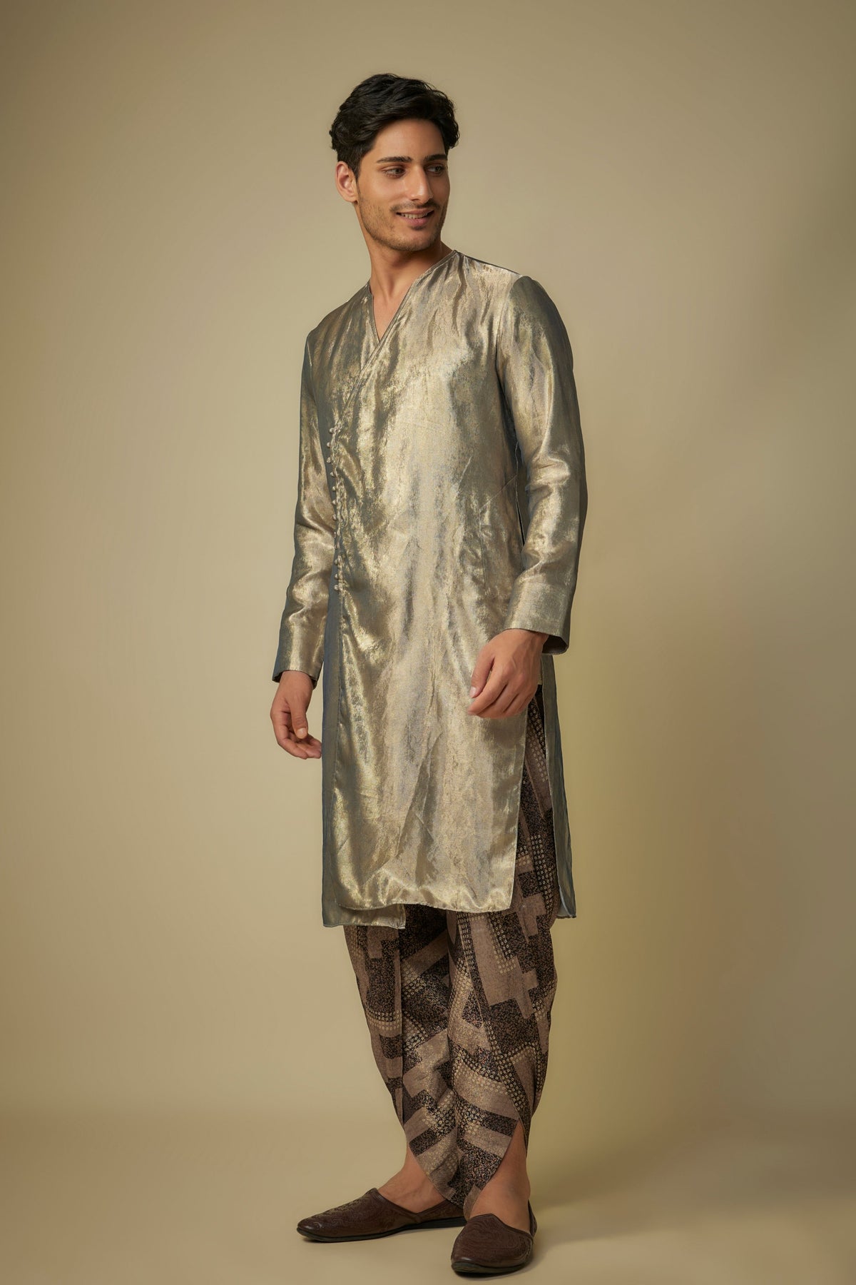 Black Gold Kurta Set