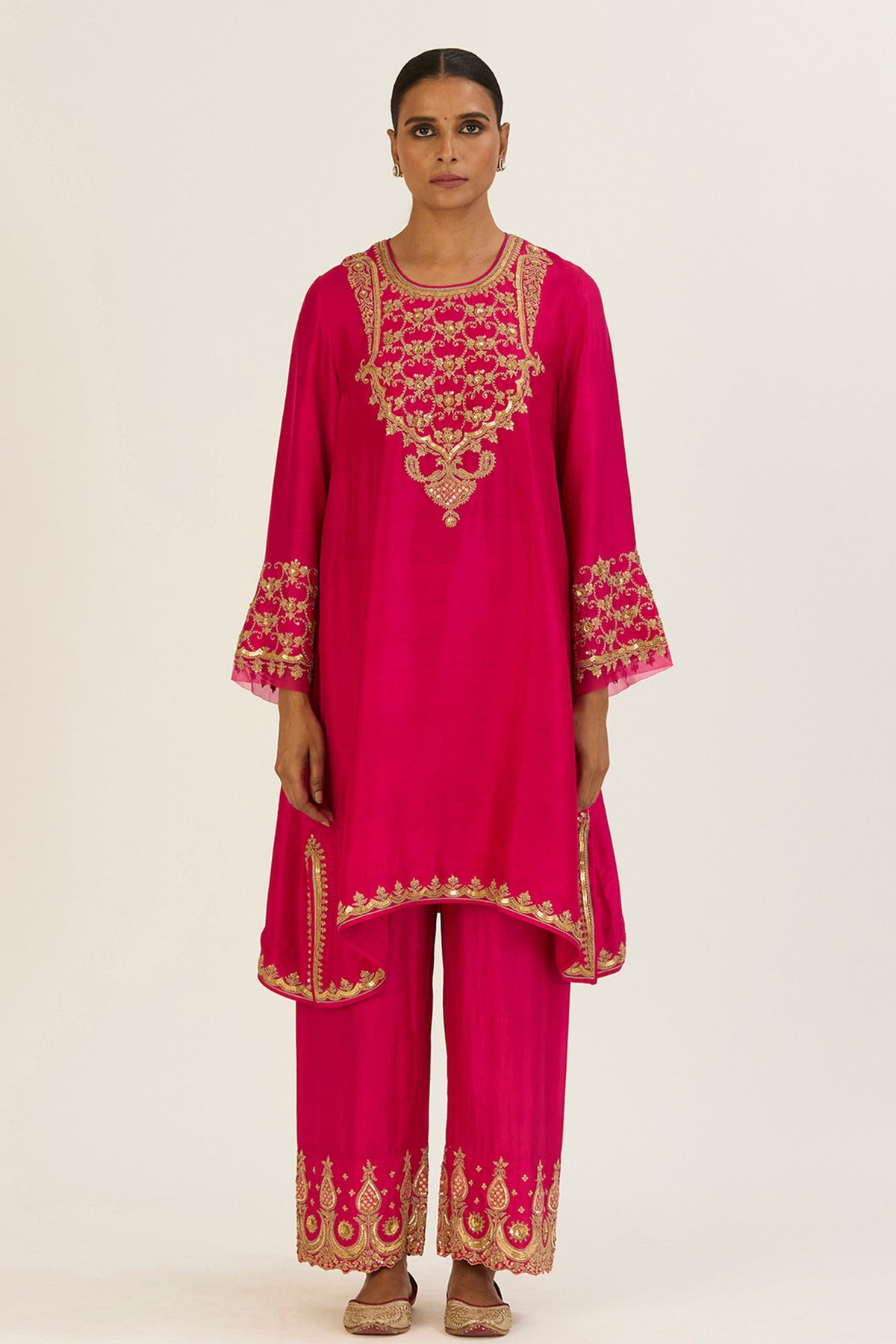 Alta Fuschia Kurta &amp; Pants