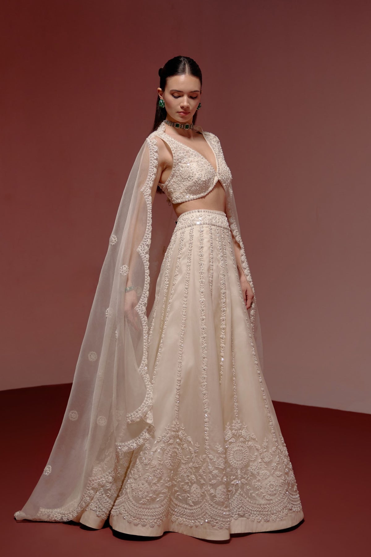 Ivory Lehenga