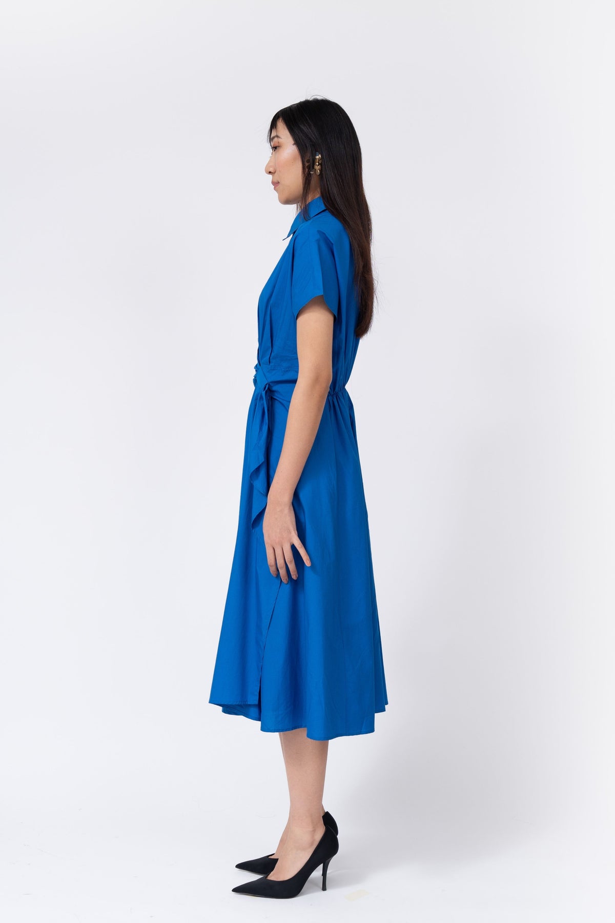 Wrap Dress In Electric Blue