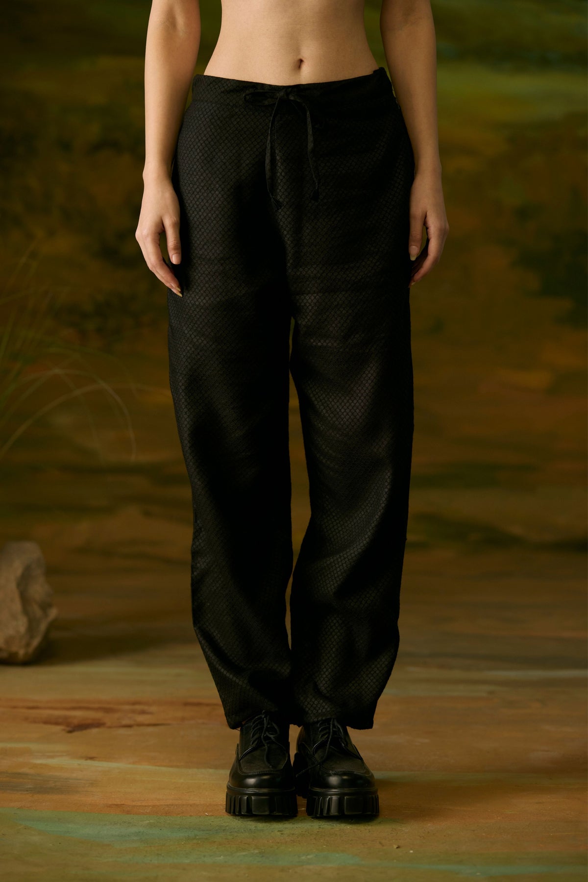 Onyx Straight Black Pants