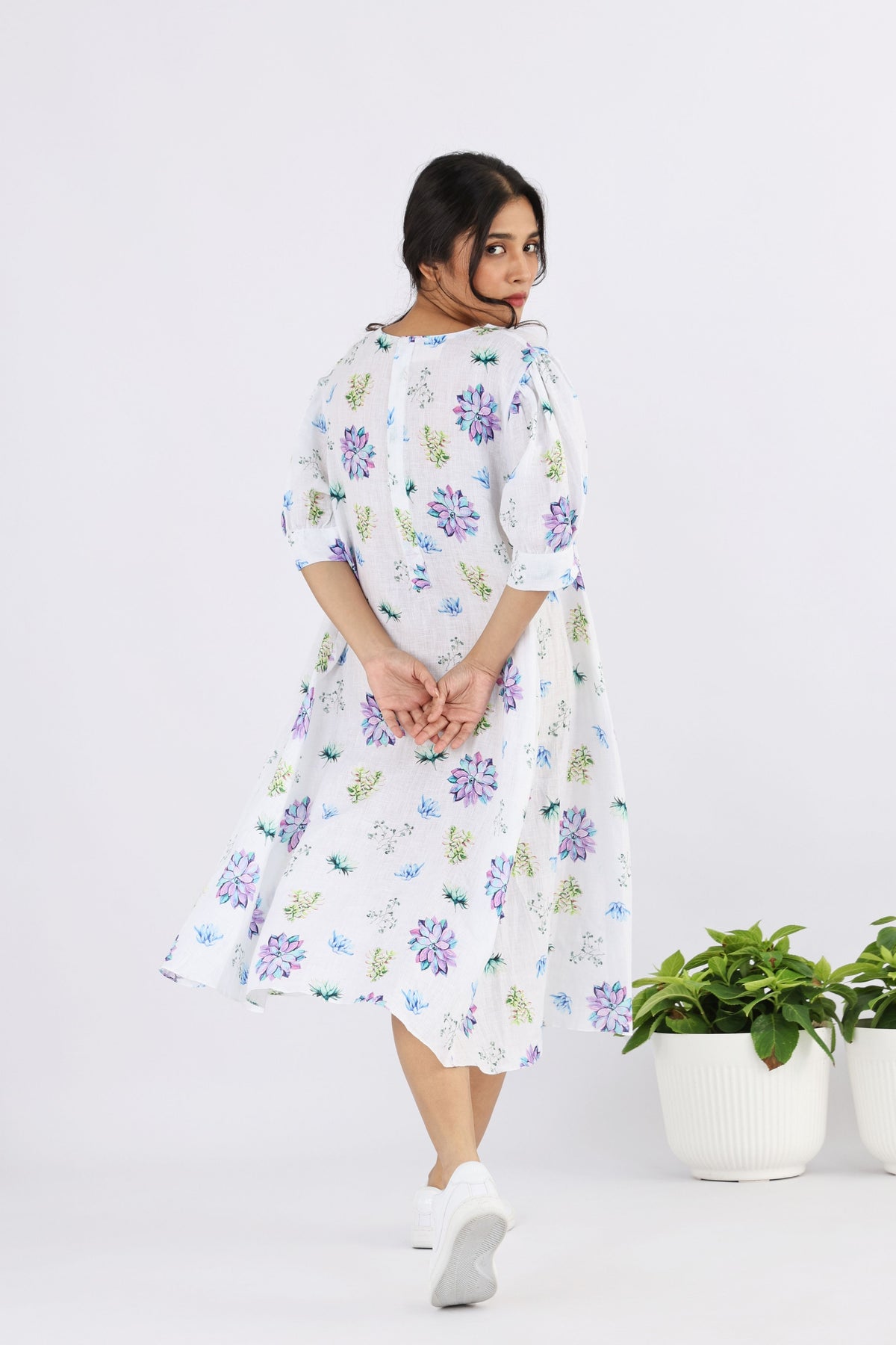 Succulent Cholla Panel Dress