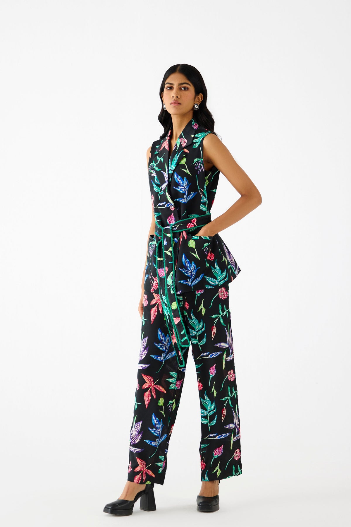 Black Botanica Co-ord Set