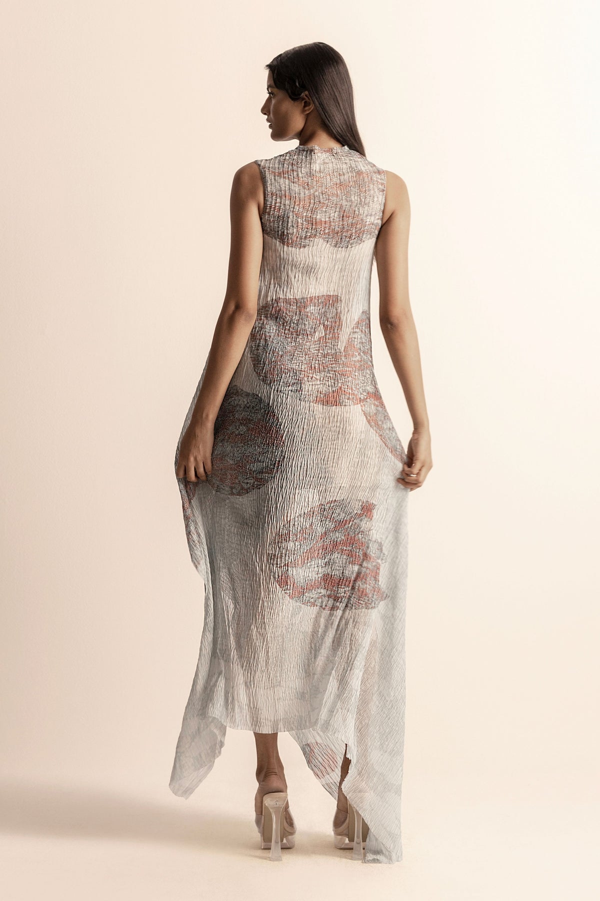 Nadru Graphic Heat Textured Dress