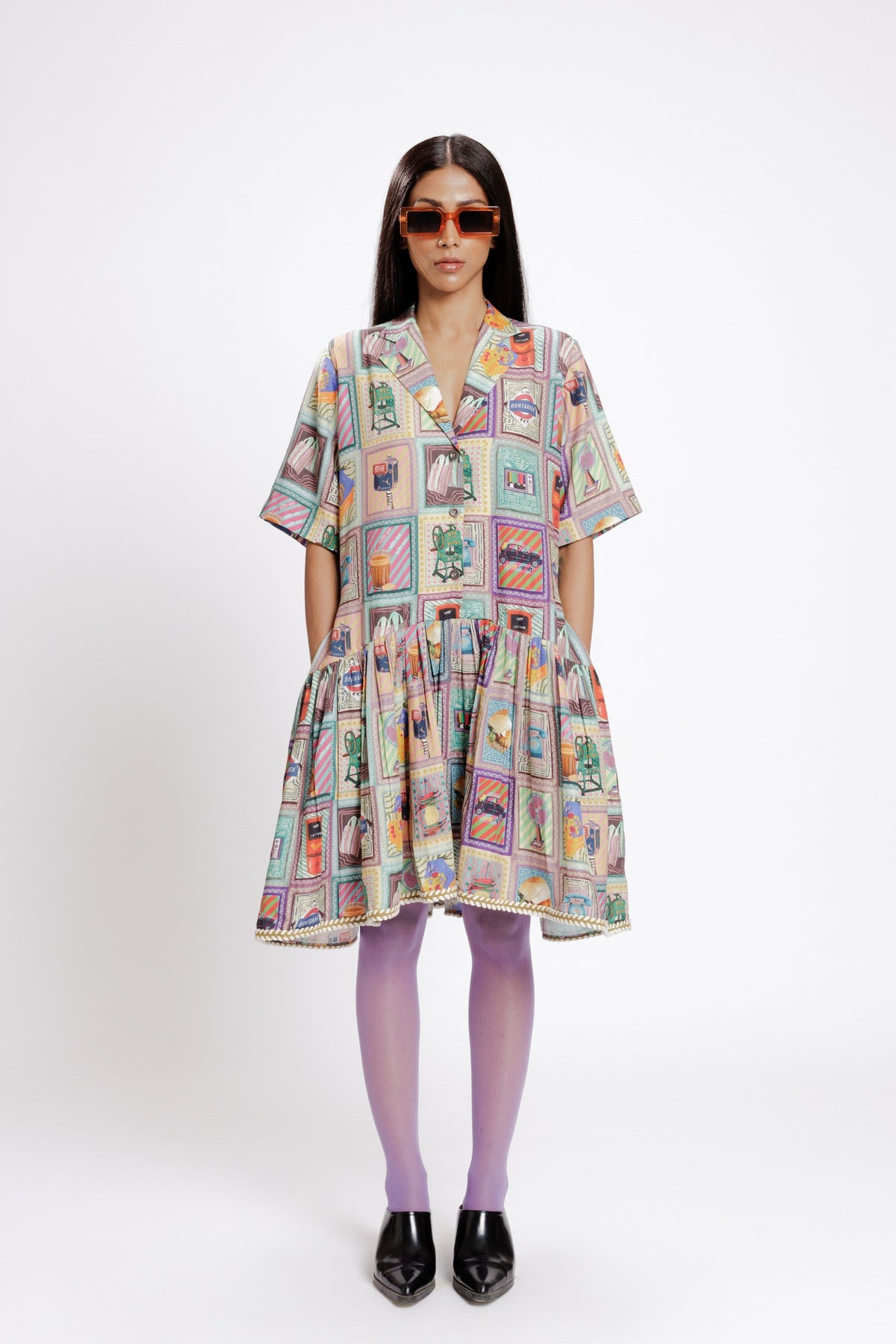 Kaali Peeli Shirt Dress