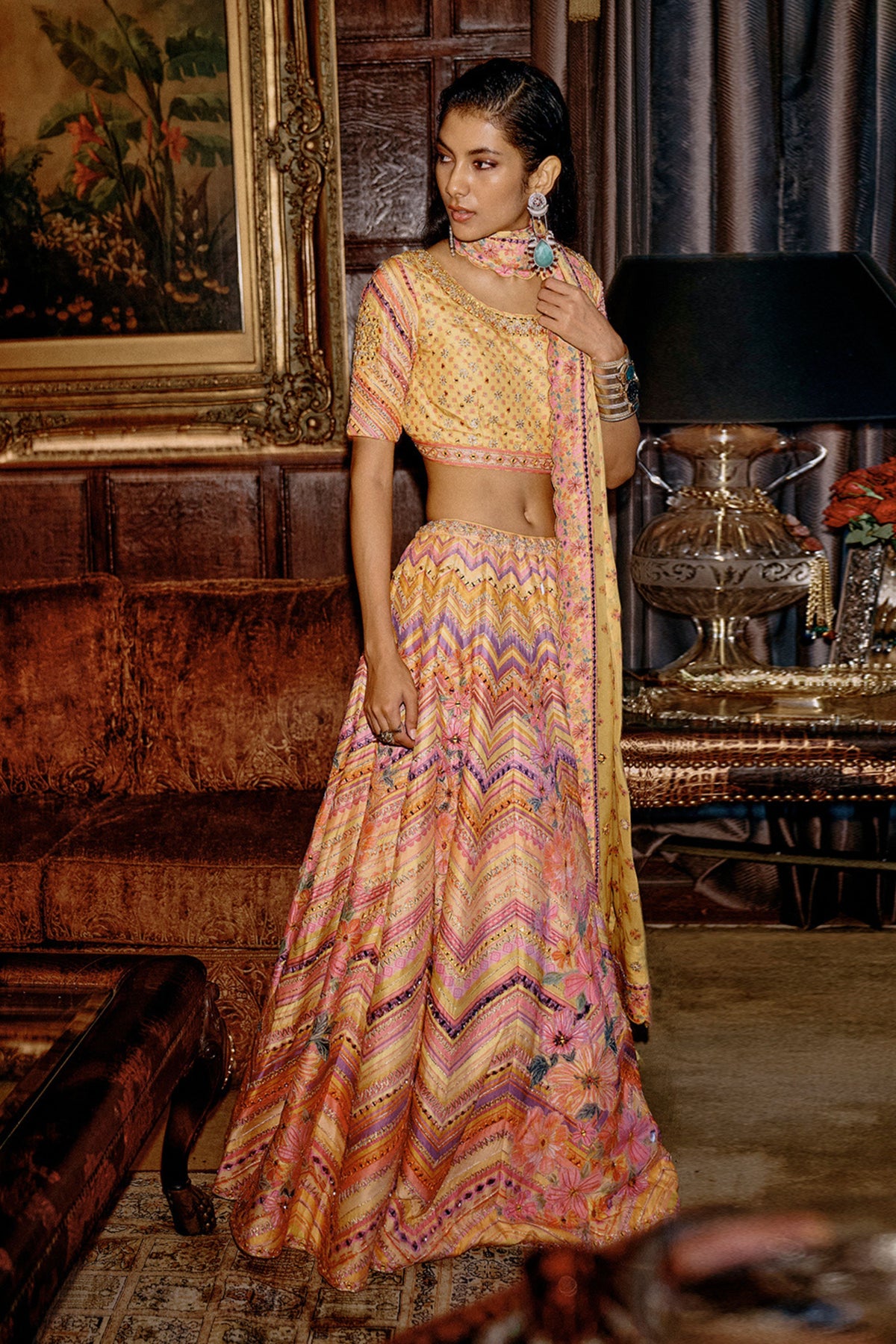 Ahilya Lehenga Set in Yellow