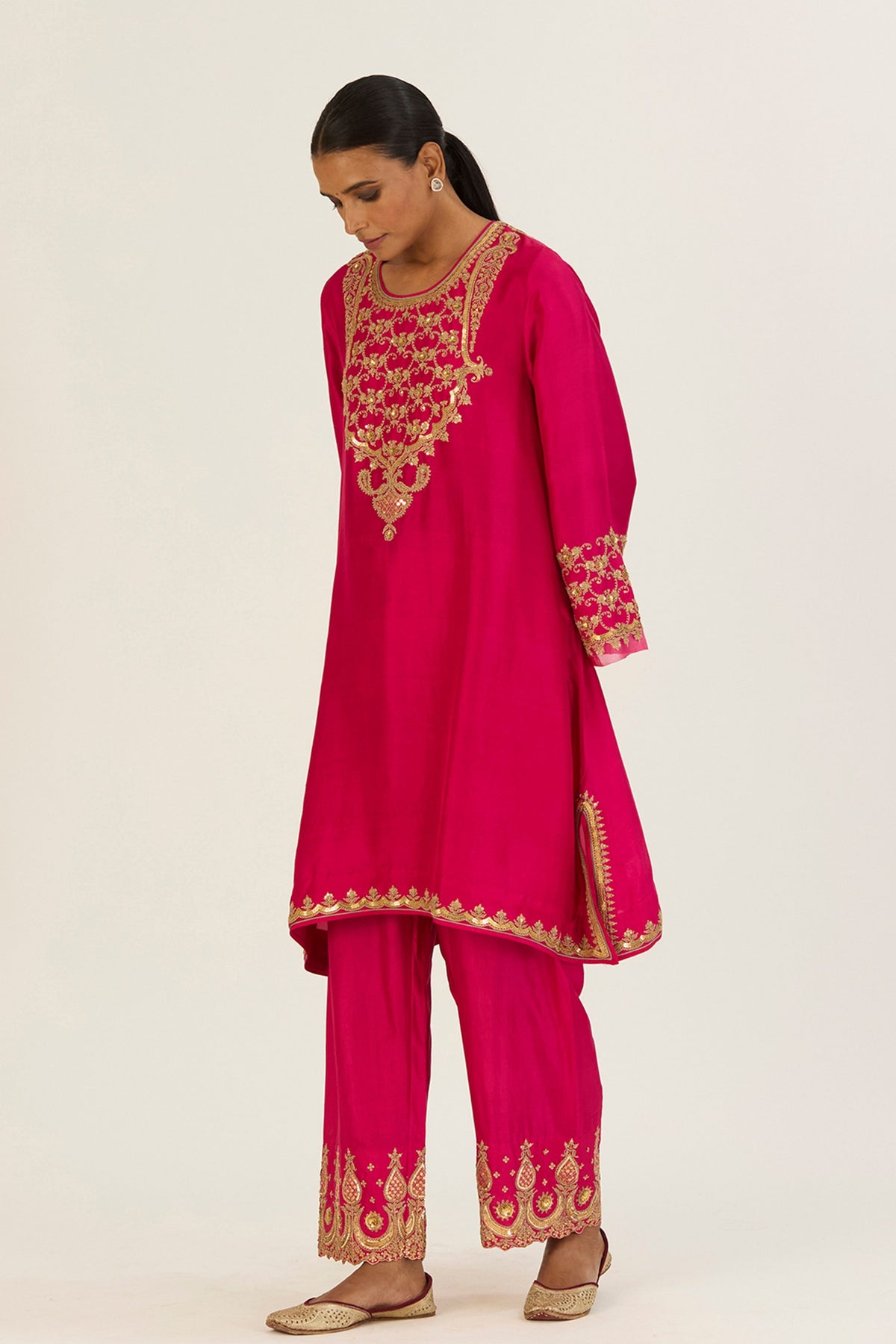 Alta Fuschia Kurta &amp; Pants