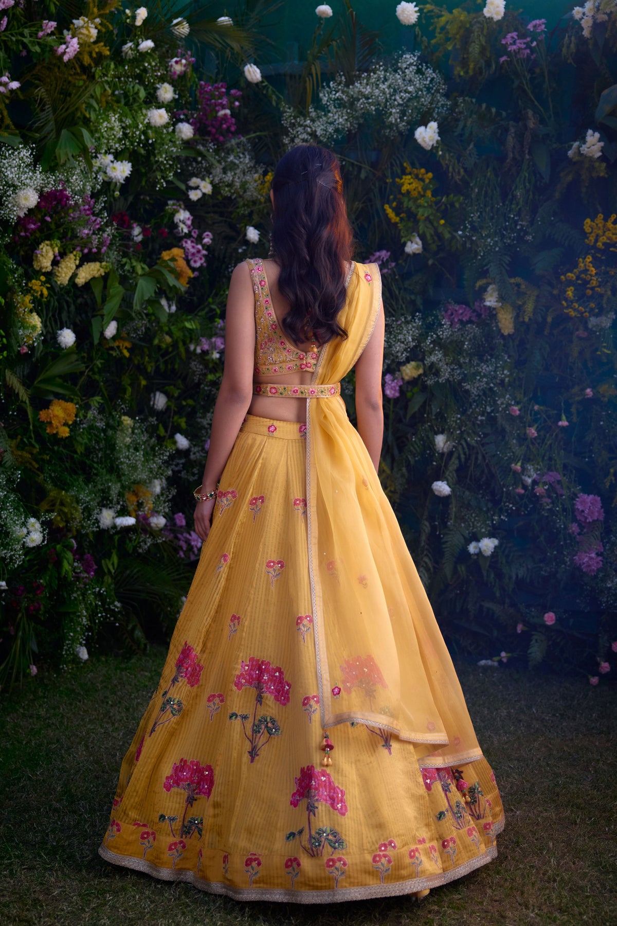 Spectra Yellow Lehenga Set