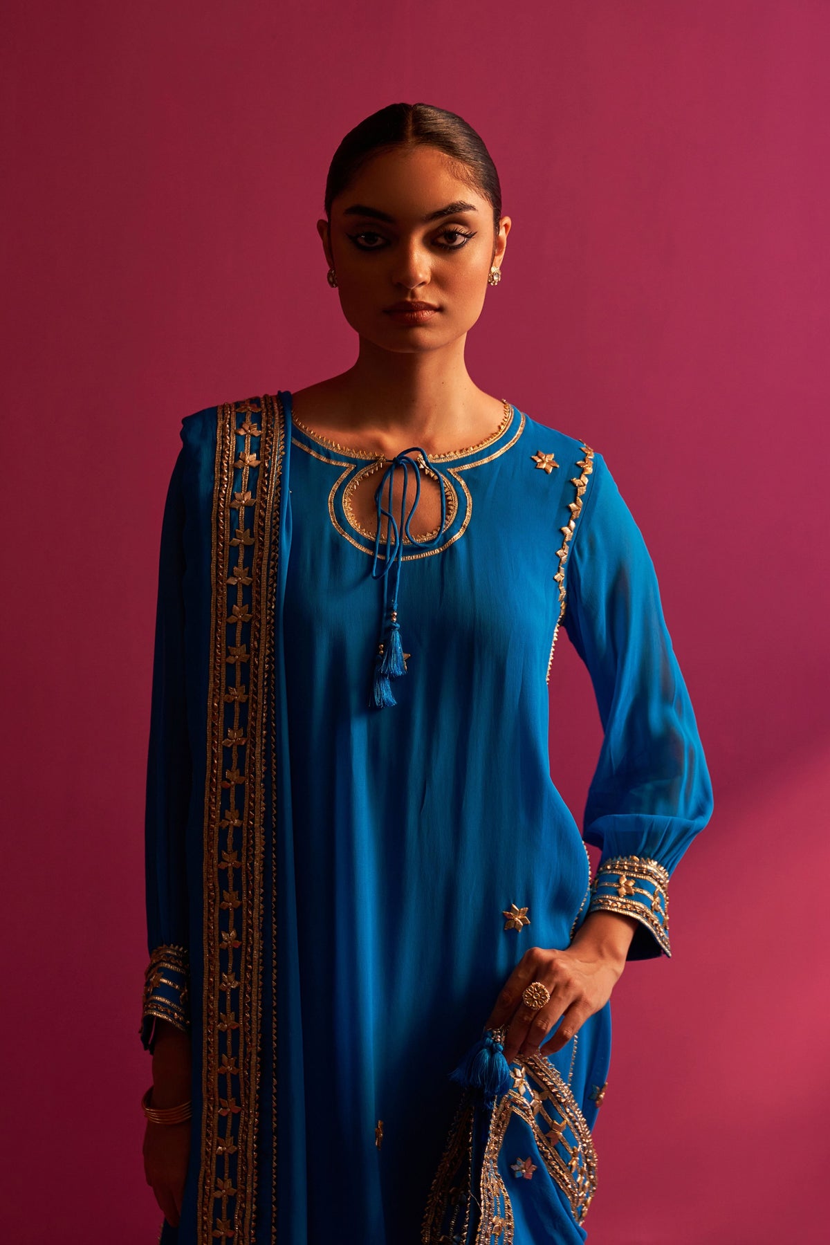 Turquoise Blue Alaya Kurta Set