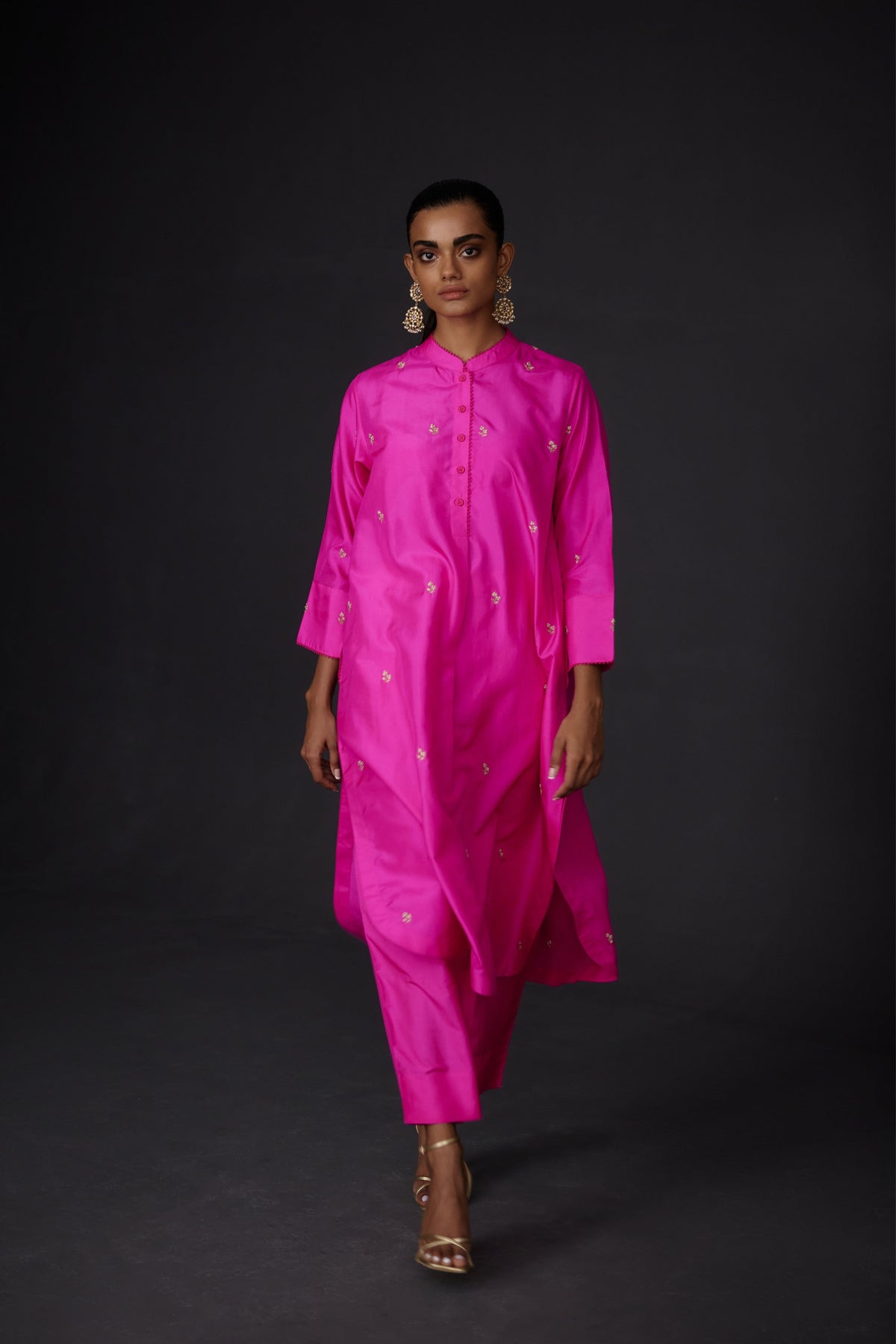 Hot Pink Tunic With Trouser