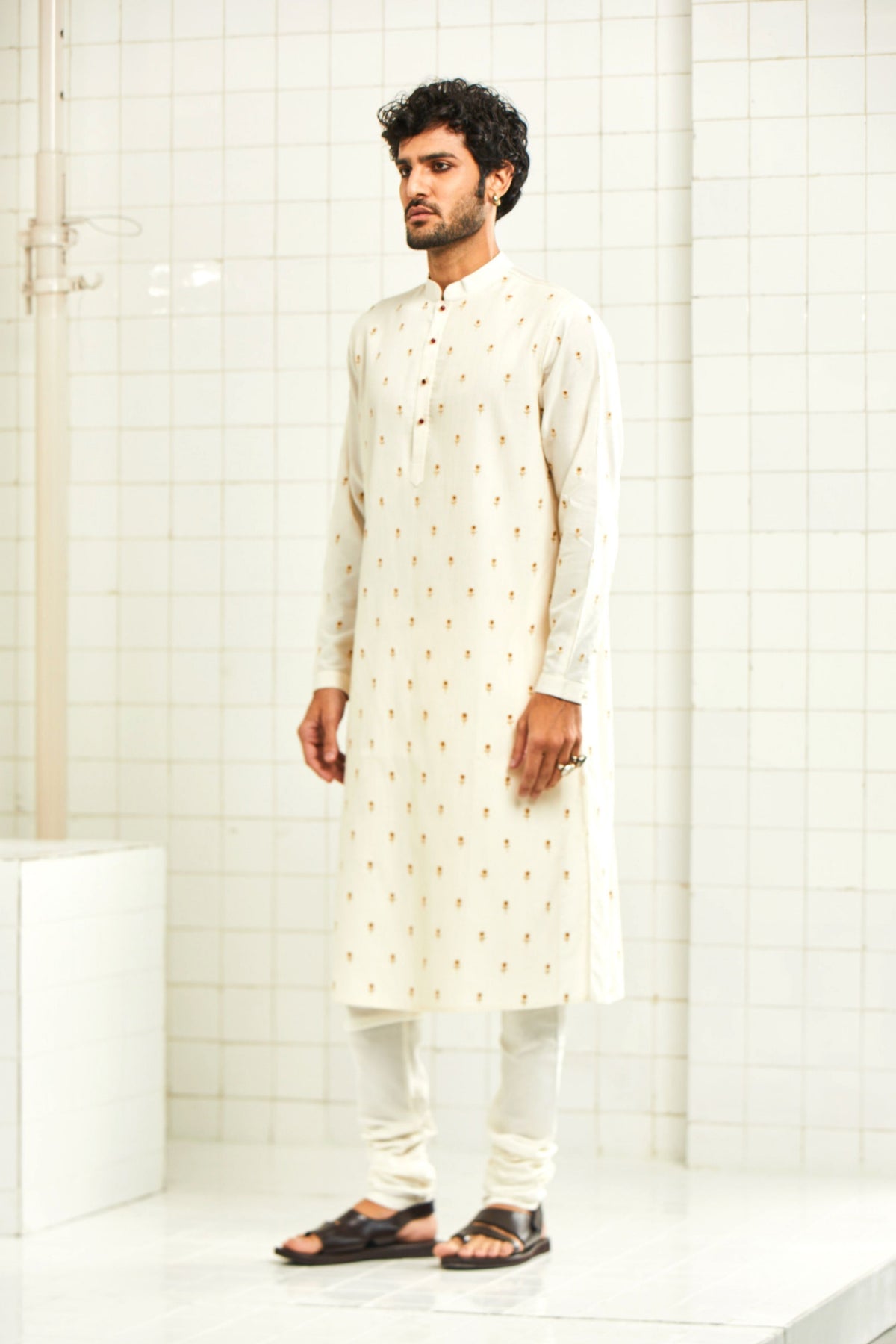 Ivory Kalwara Embroidered  Kurta Set