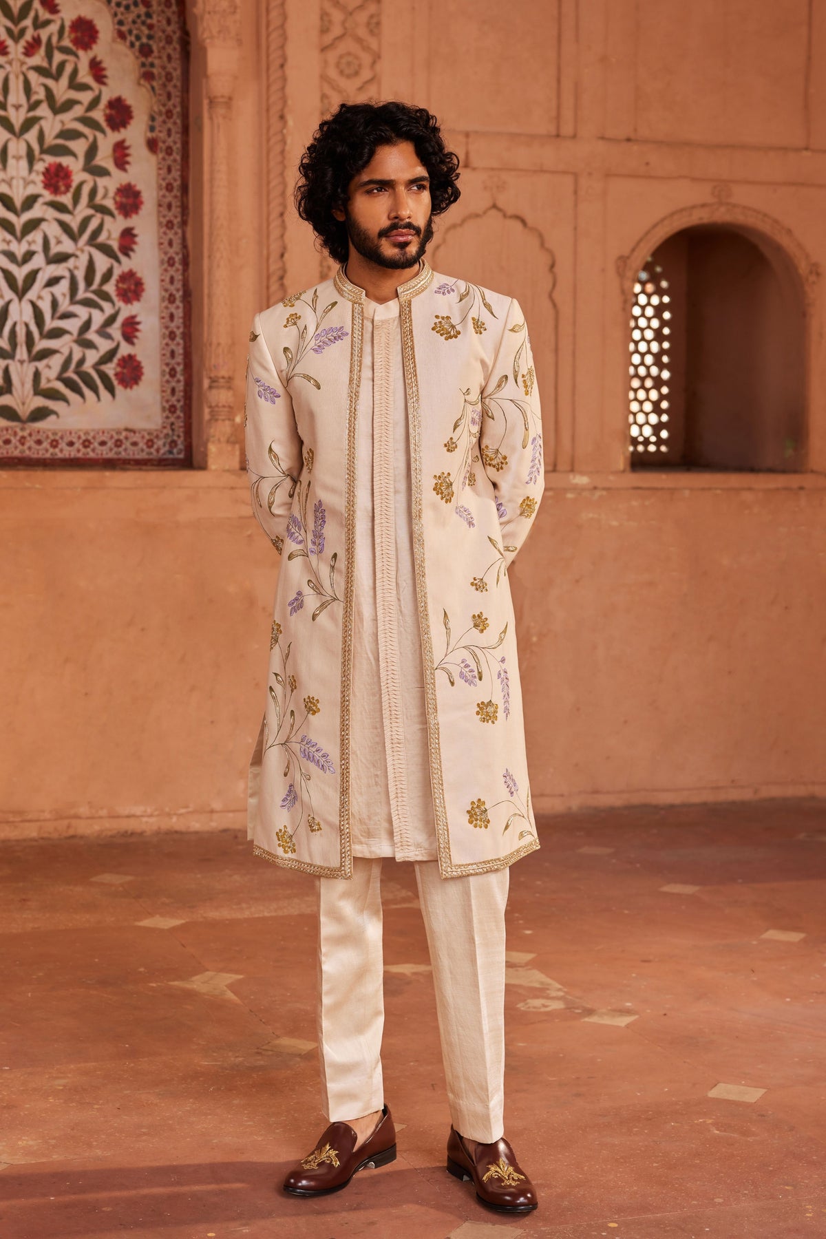 Jahaan Silk Sherwani Set