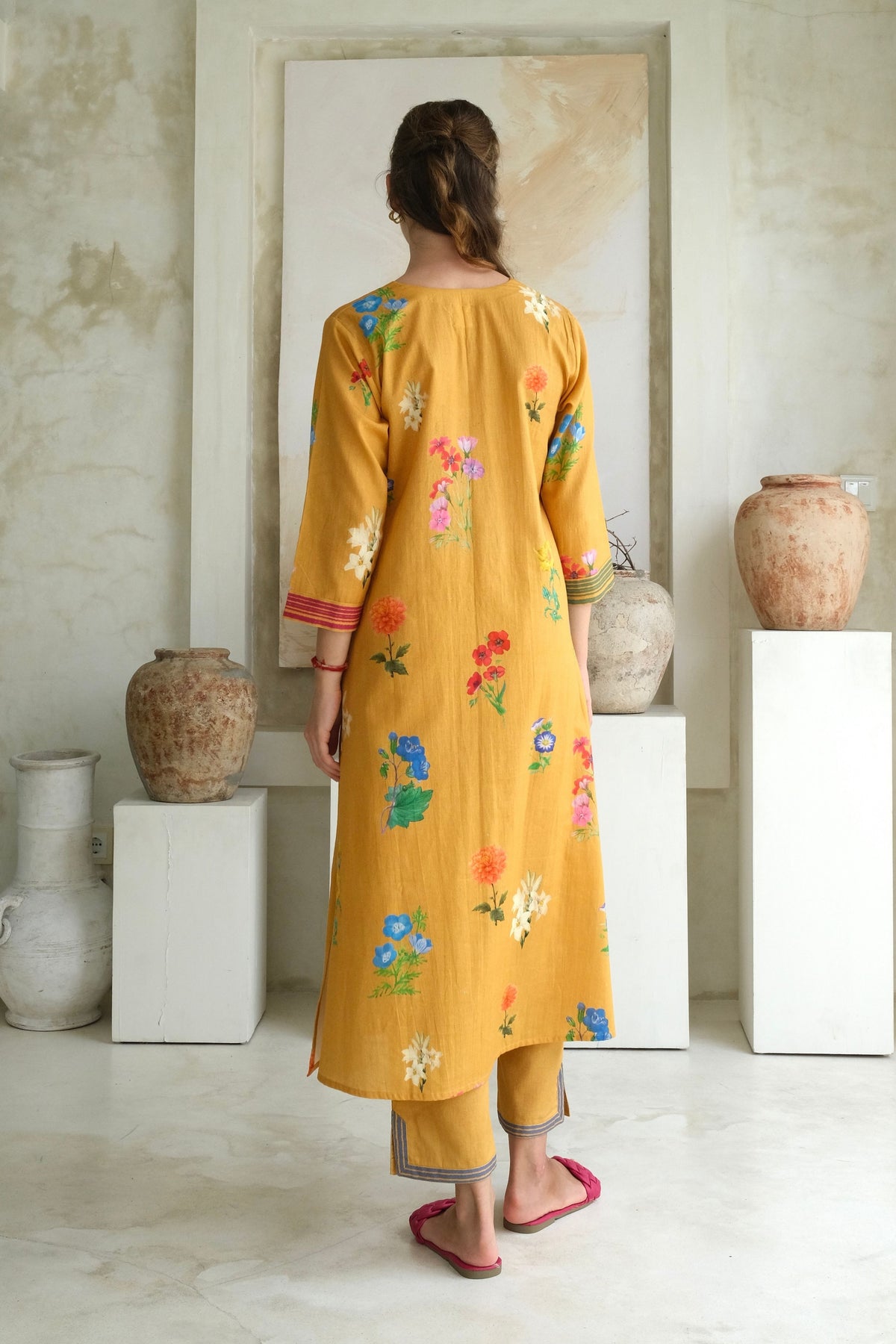 Marigold Mango Kurta Set