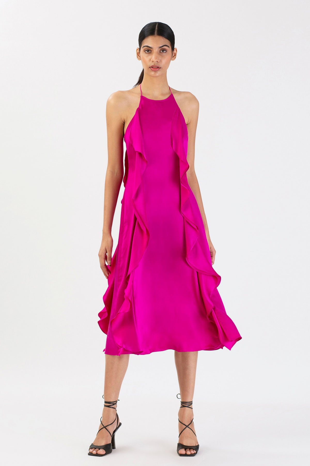 Fuchsia Dusk Waterfall Dress