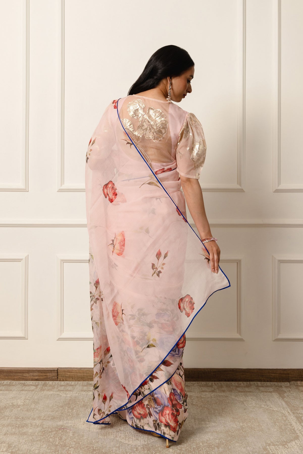 Calliope Printed French Chiffon Saree