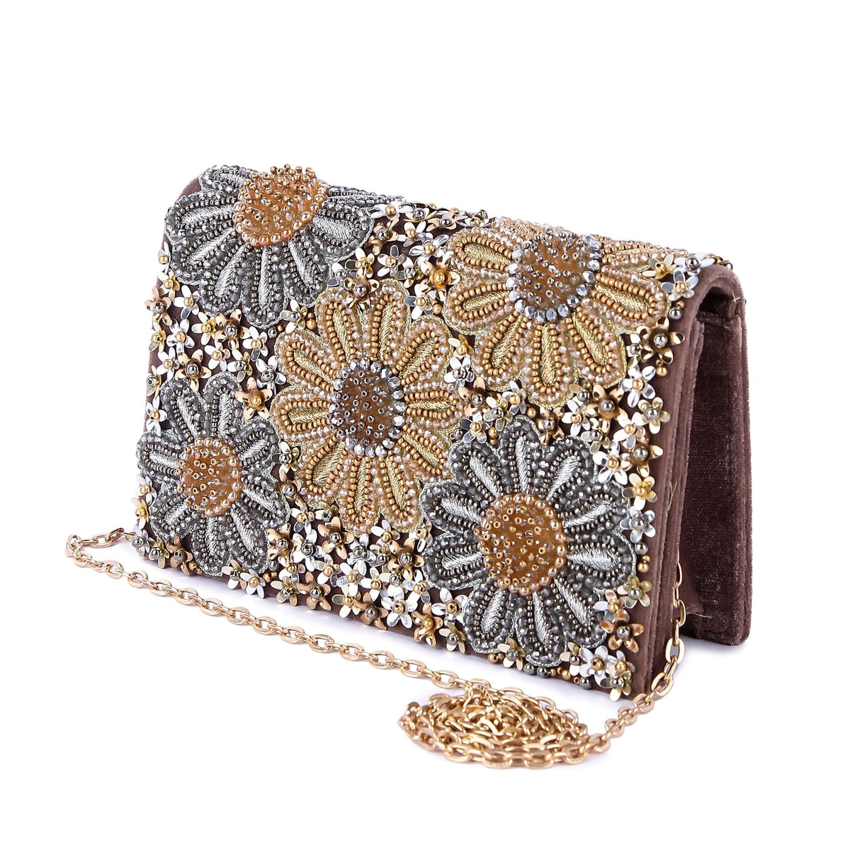 Sufiyaana Flower Clutch