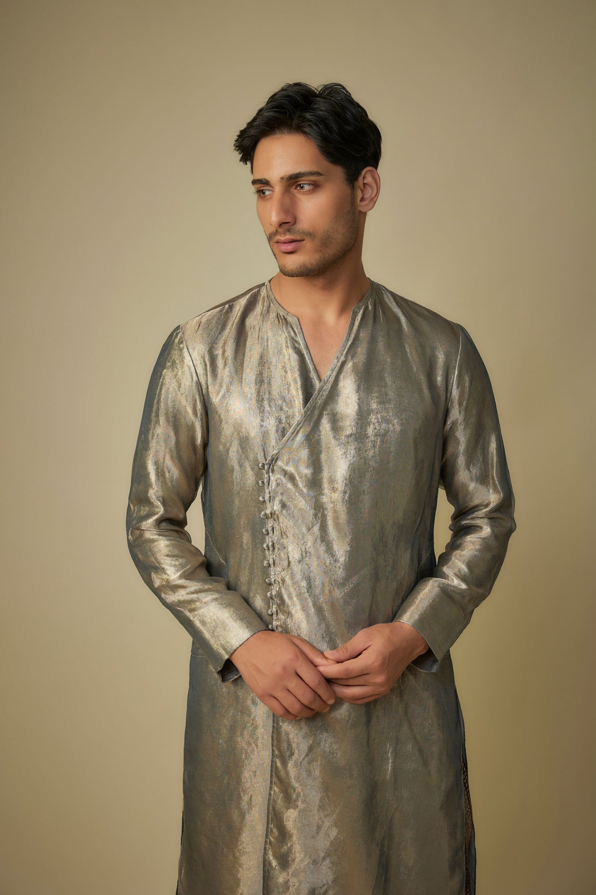 Black Gold Kurta Set