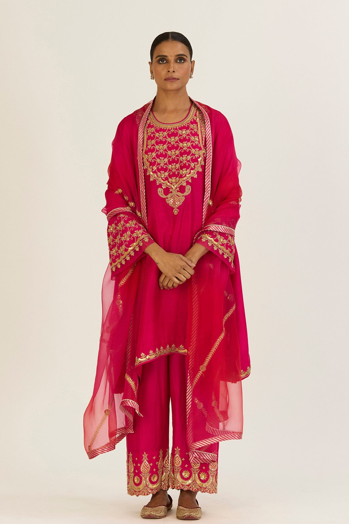 Alta Fuschia Kurta &amp; Pants