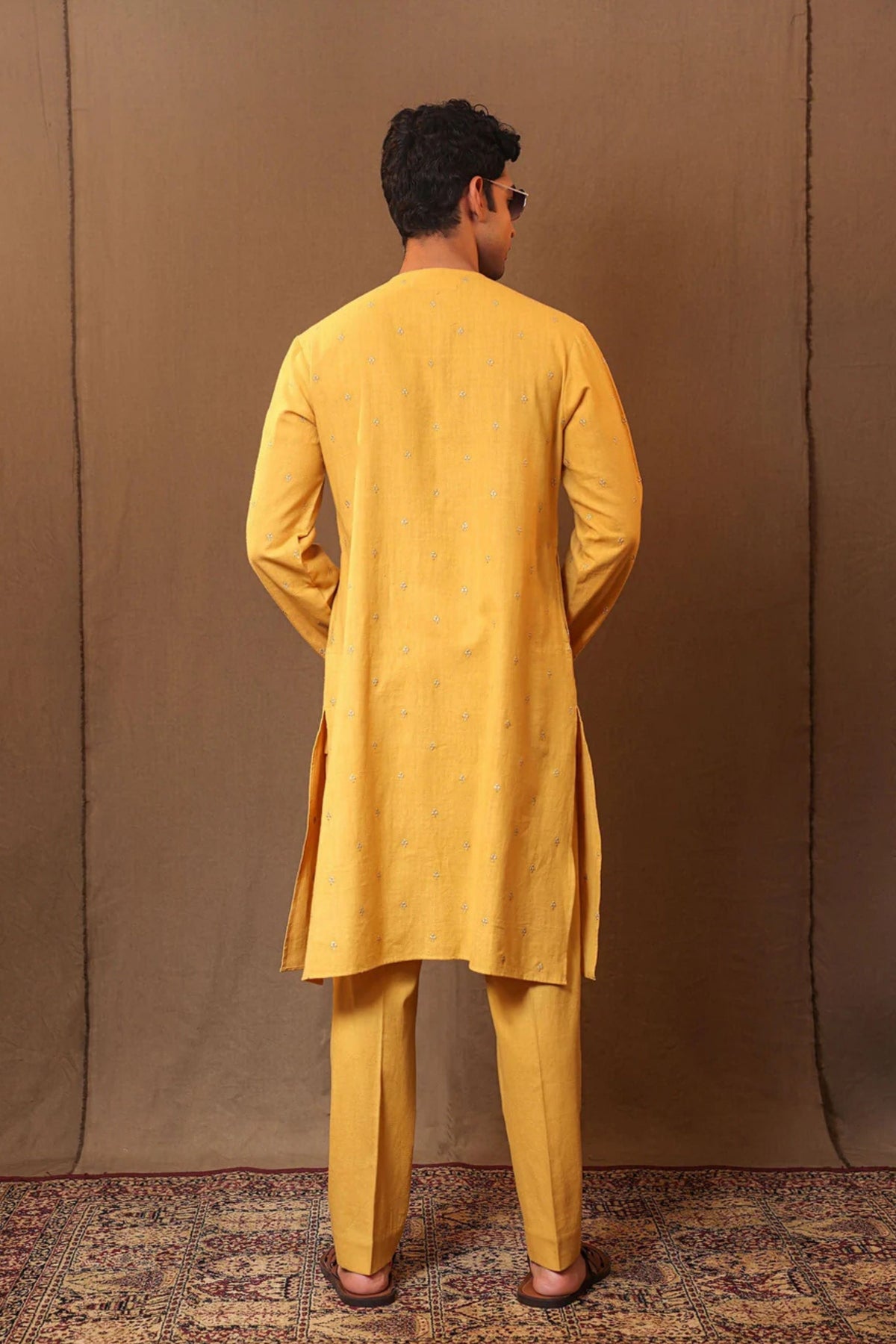 Mustard Kurta Set