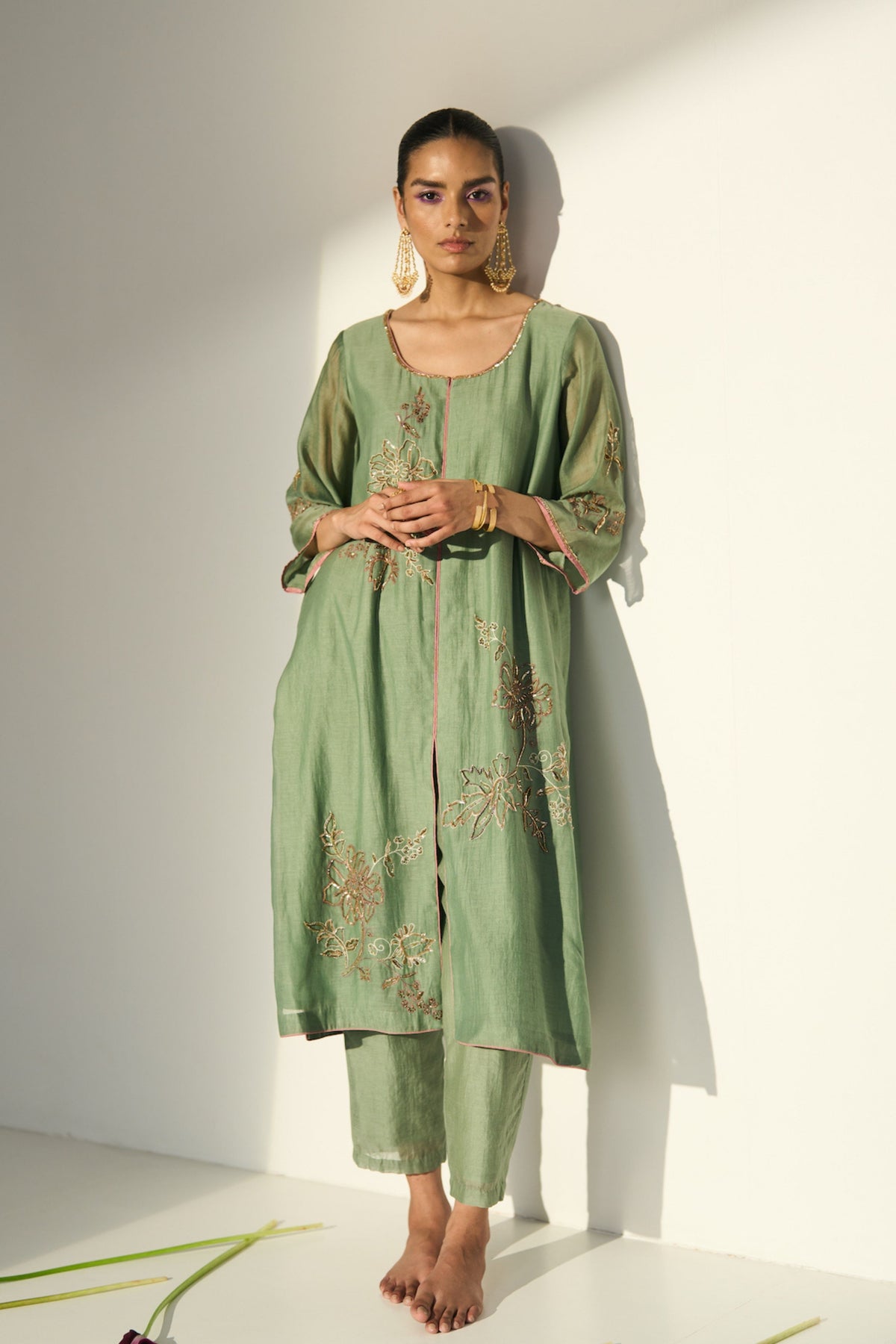 Green Balori Kurta