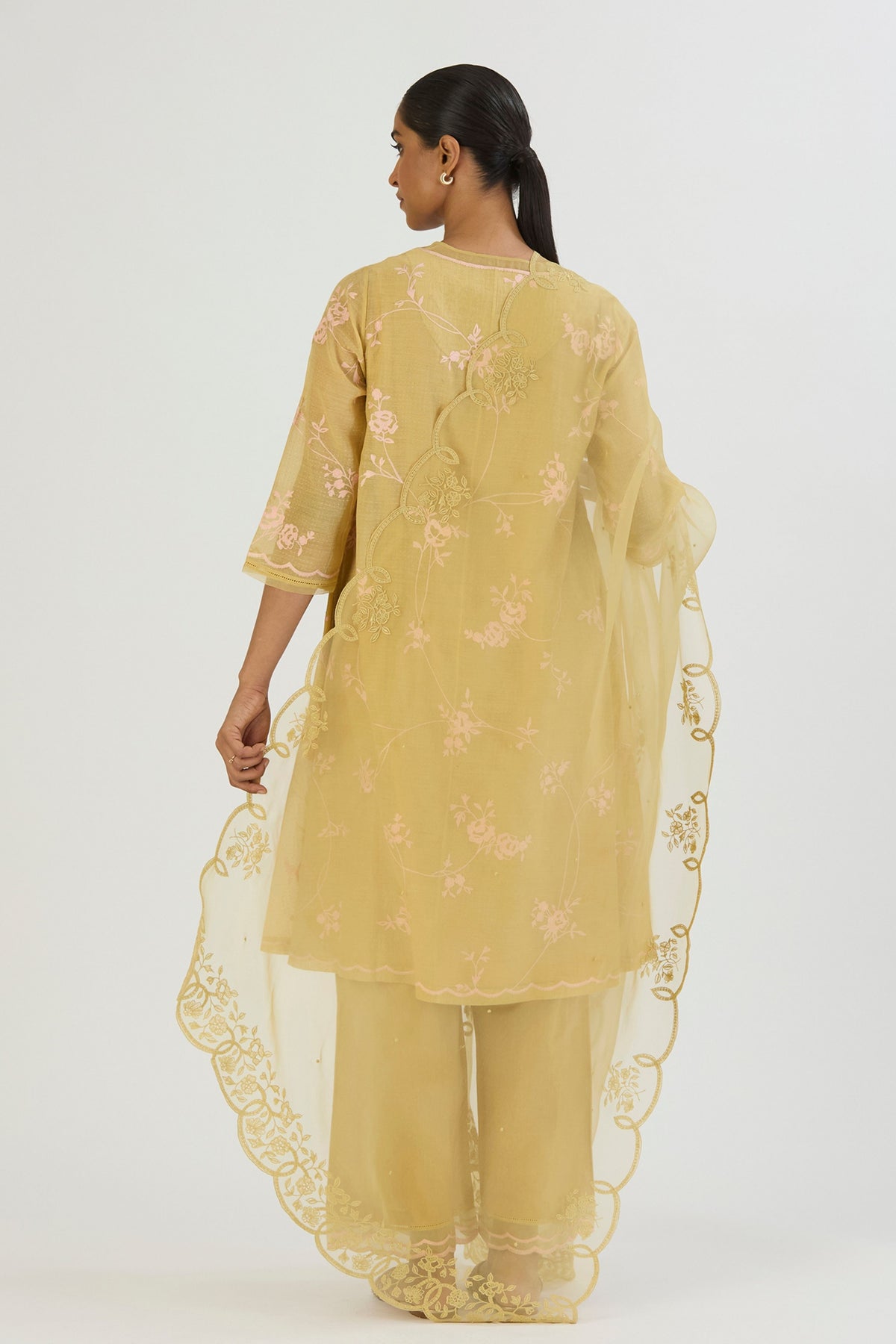 Light Yellow Bela Dupatta