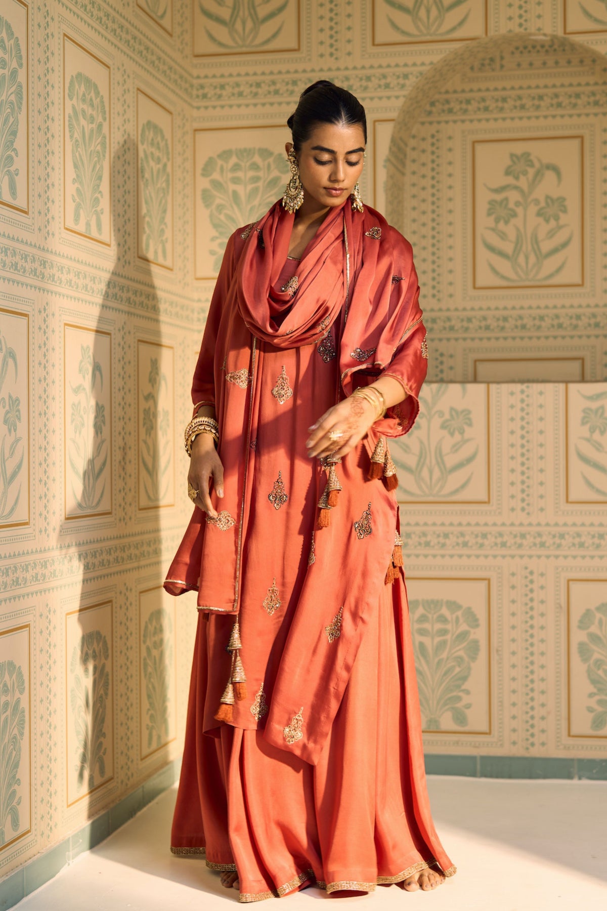 Orange Chavi Dupatta