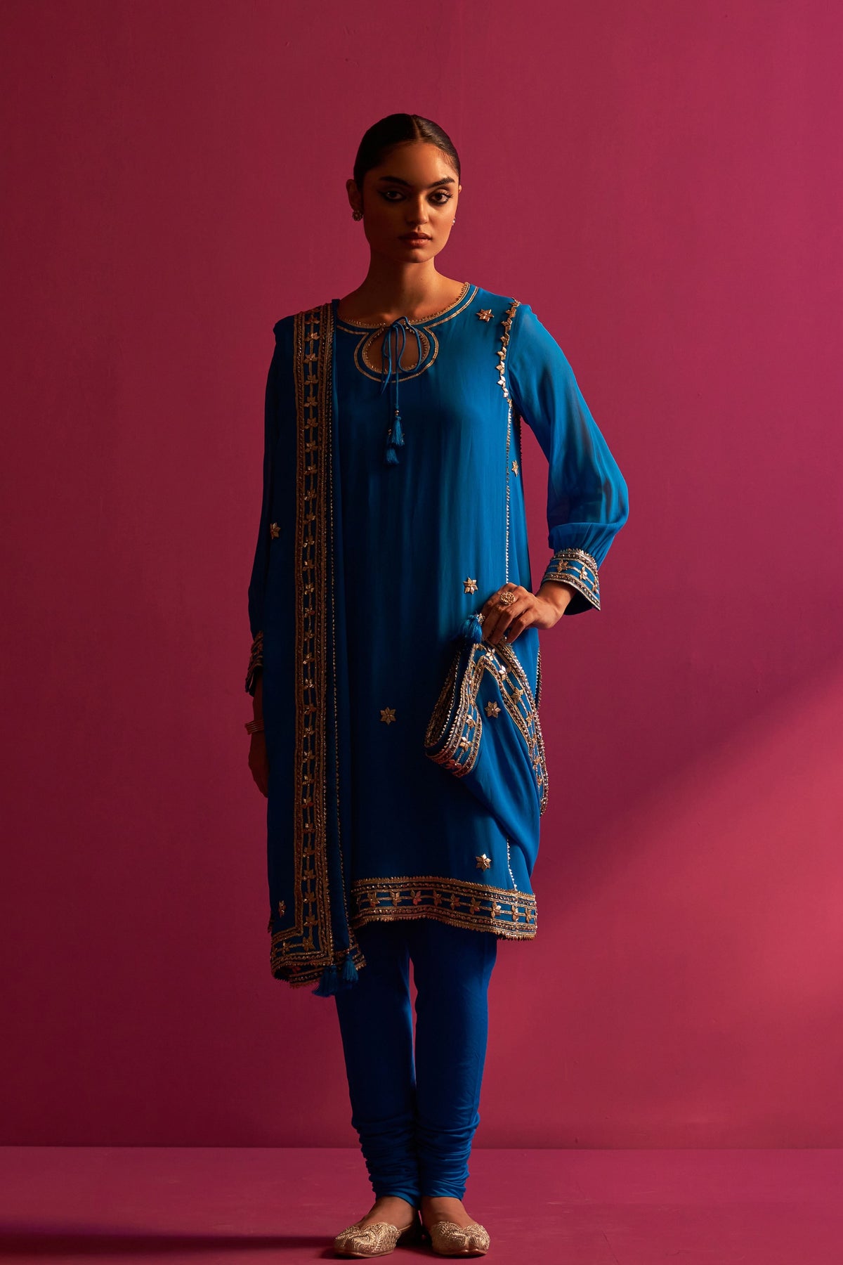 Turquoise Blue Alaya Kurta Set