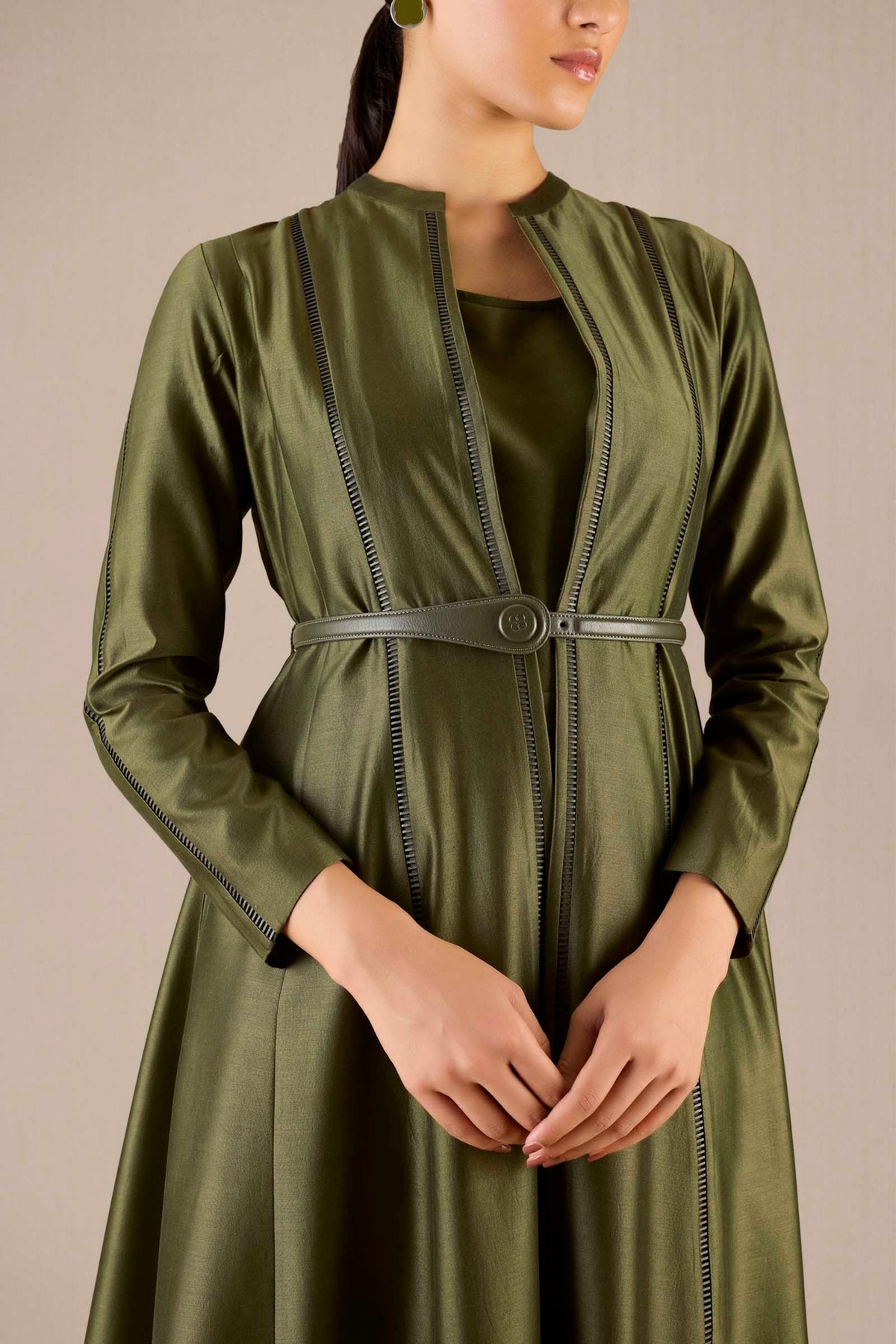 Rumeha Olive Abaya Set