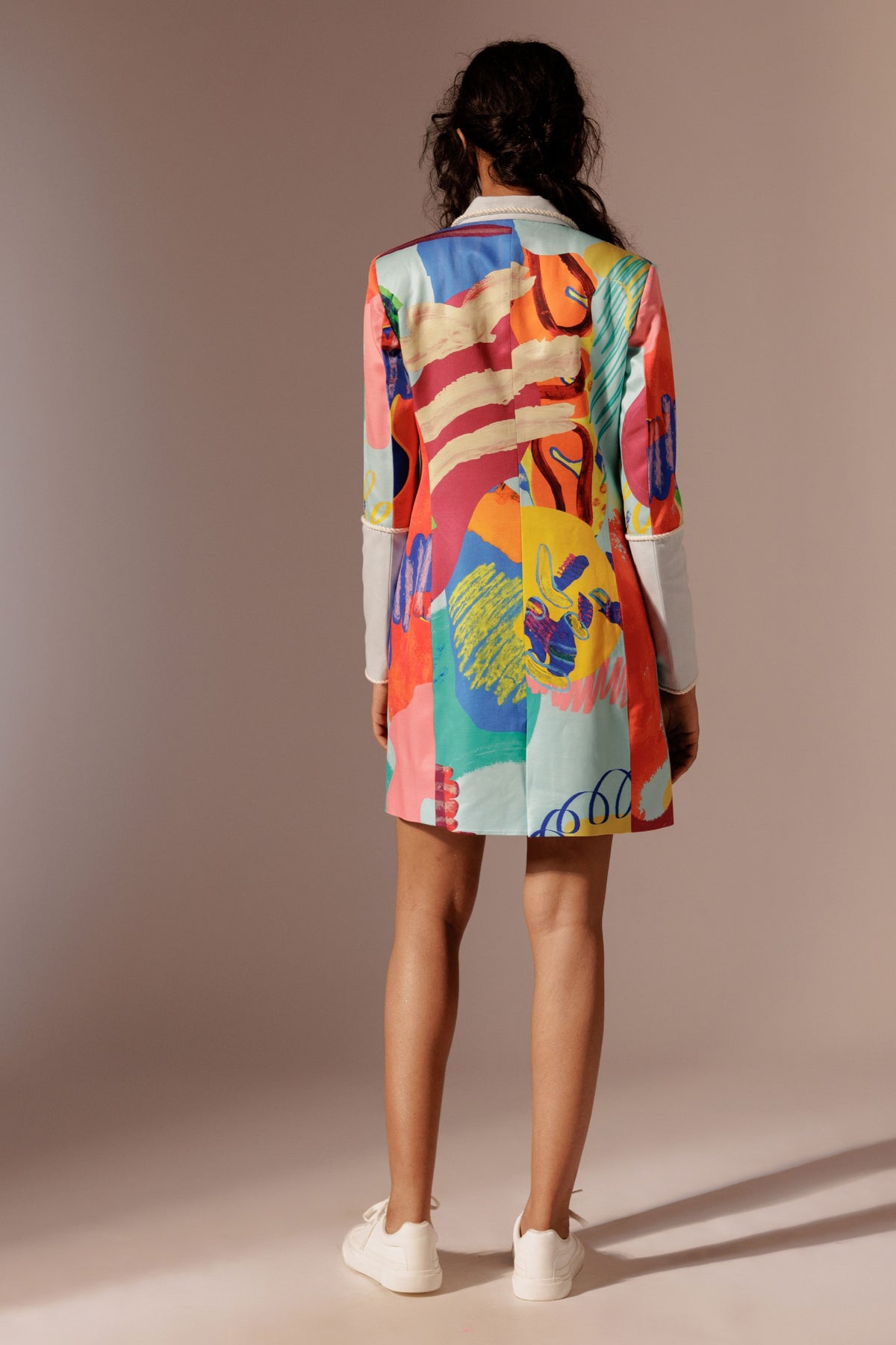 Island Colour Block Blazer Dress