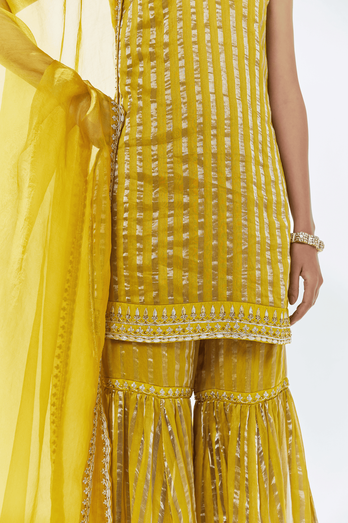 Dijon Mustard Sharara Set